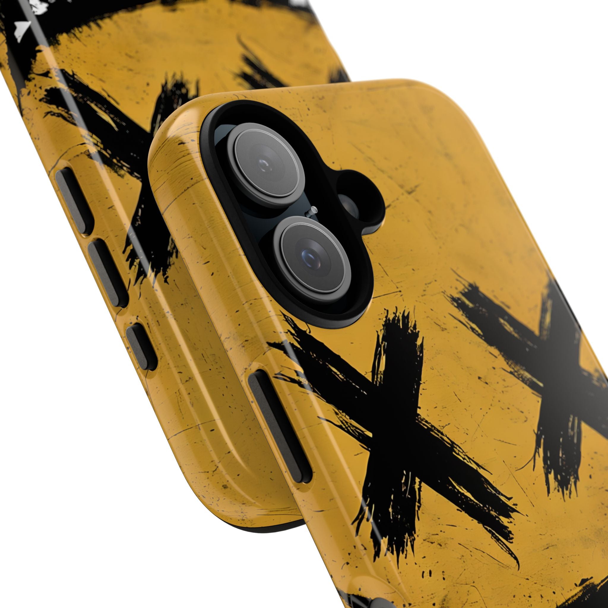 Sinister Smiling Face Grunge Illustration iPhone 16 - Tough