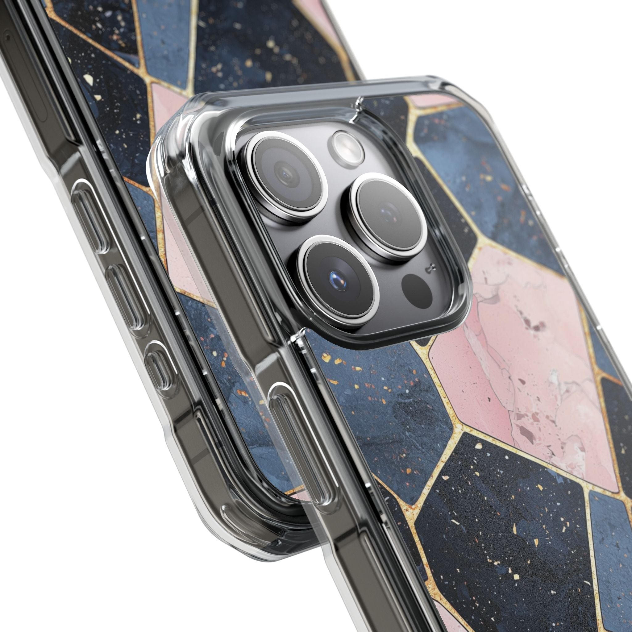 Golden Mosaic iPhone 15 Pro Case - Impact