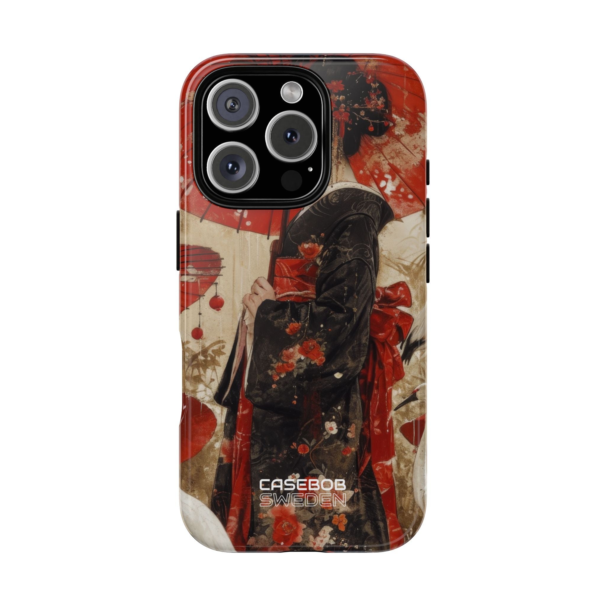 Scarlet Crane Dreams iPhone 16 - Tough