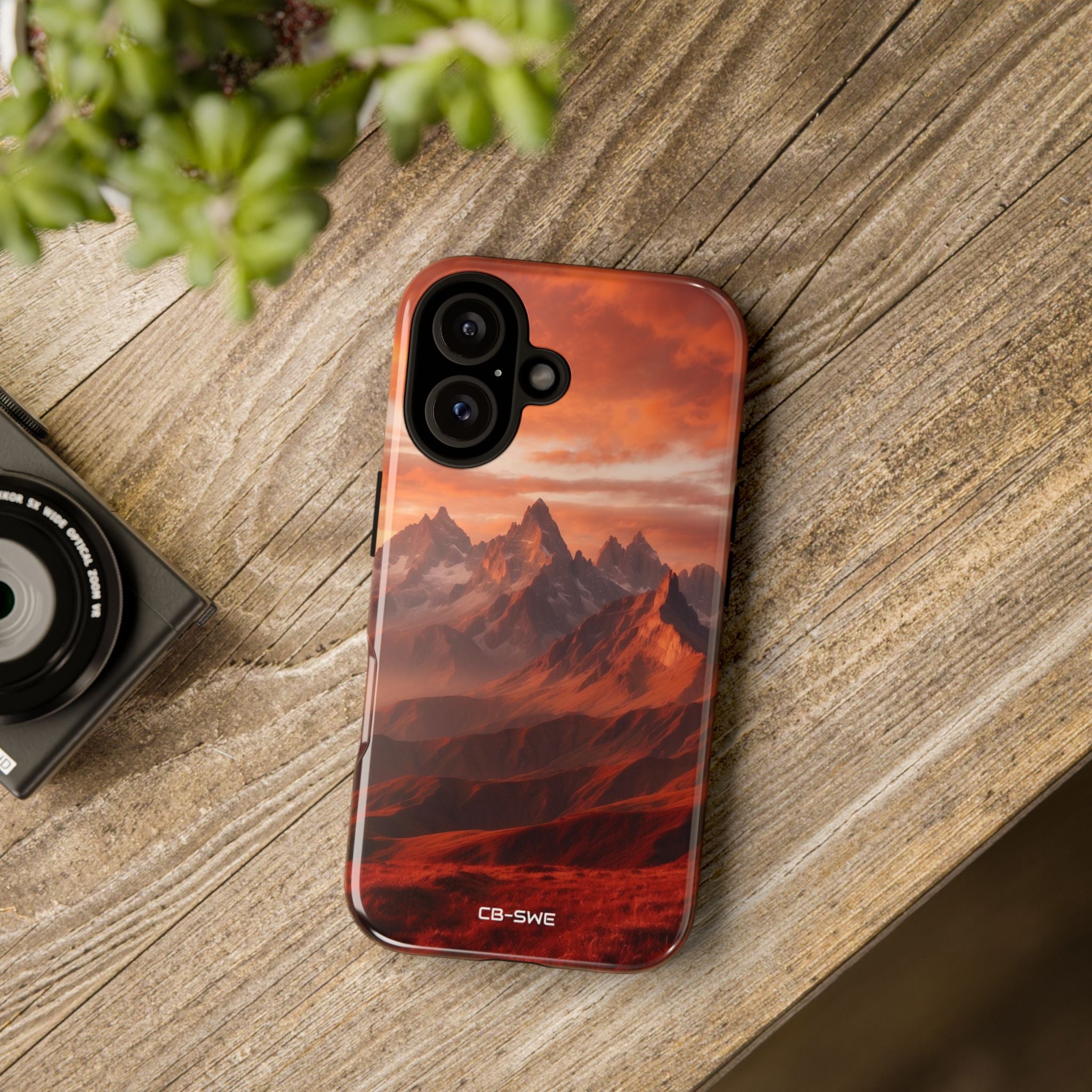Mountain Peaks Glowing - iPhone Case