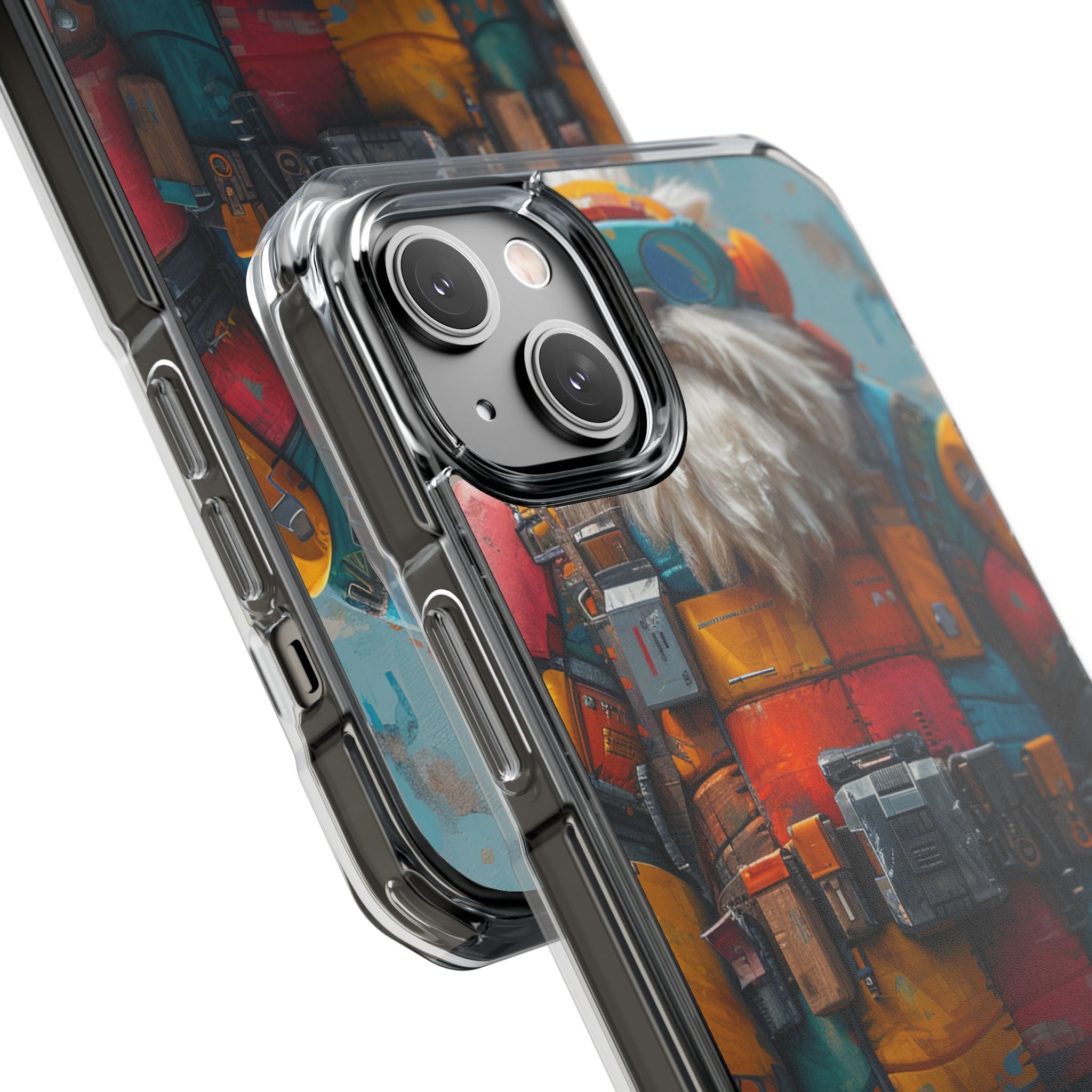 Whimsical Robot Wanderer iPhone 14 - Impact Clear+