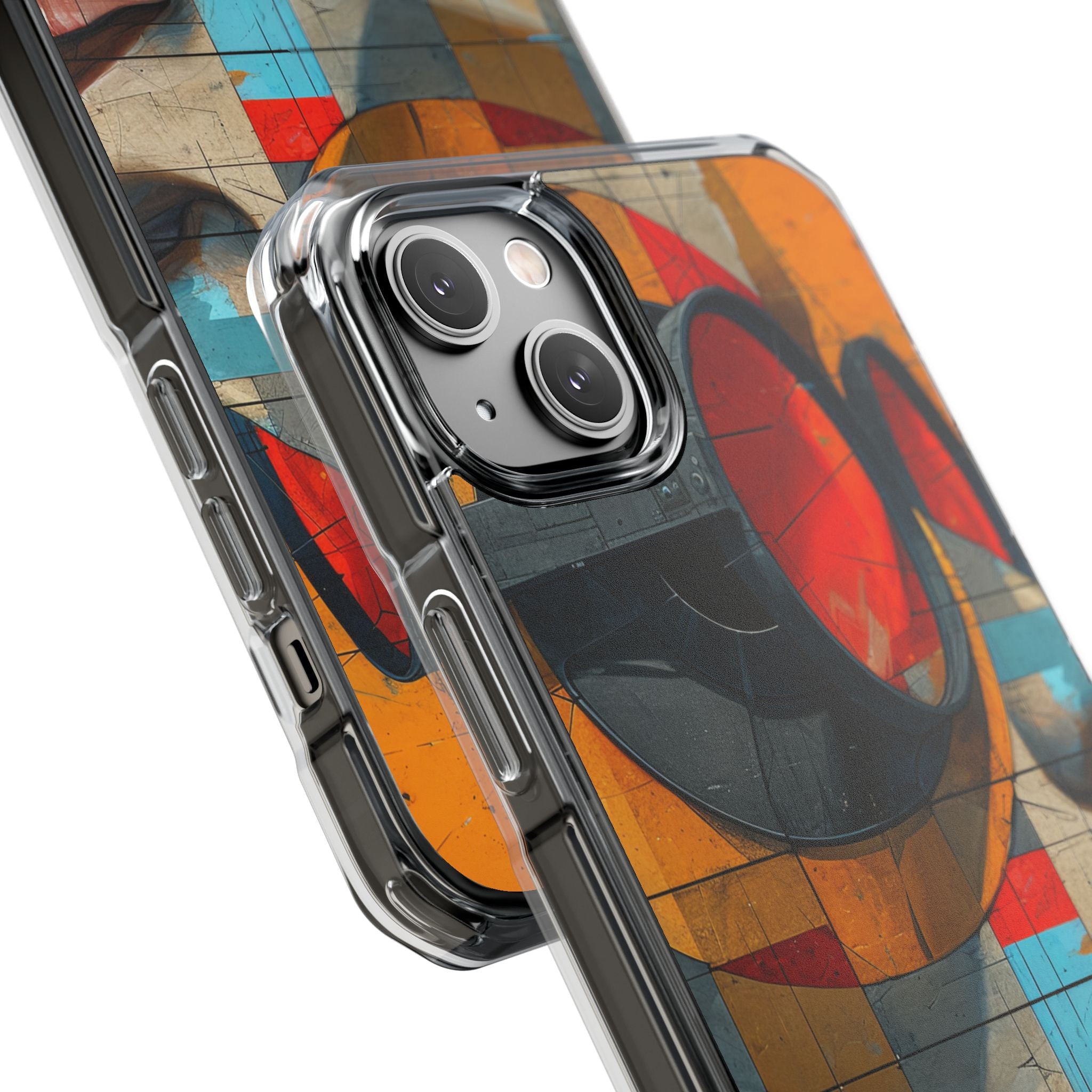 Futuristische Cubistische Visies iPhone 14 - Impact Clear+