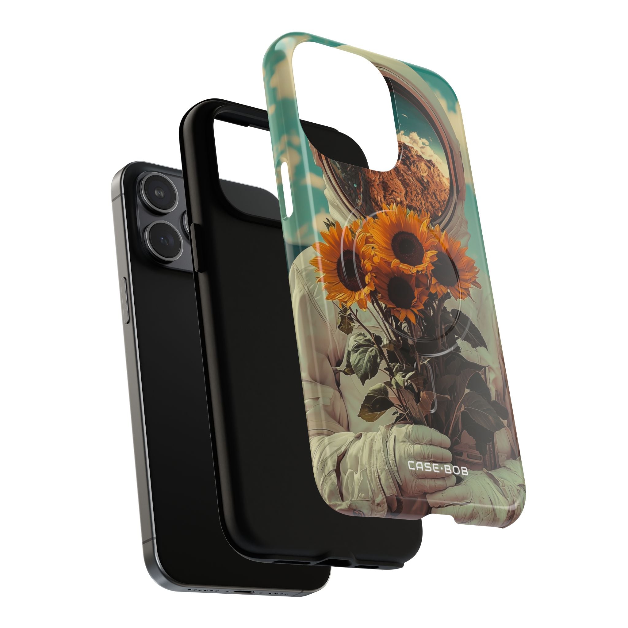 Sunflower Astronaut iPhone 15 Pro Max Case - Tough+