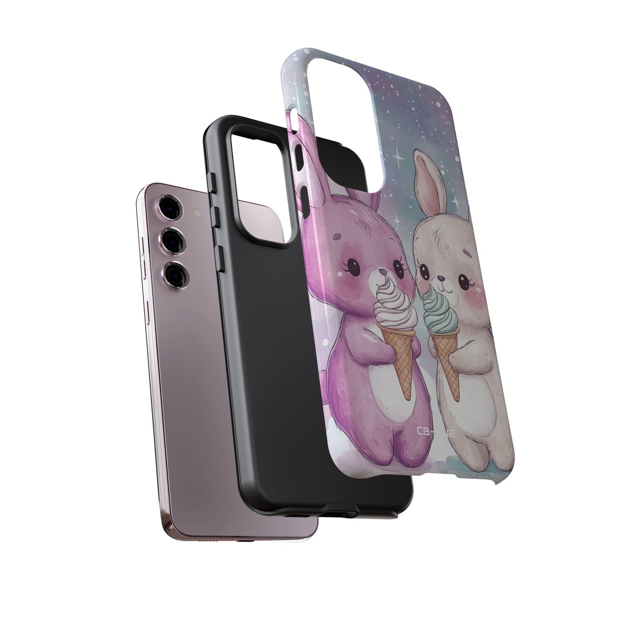 Rabbits Enjoy Ice Cream - Samsung Case