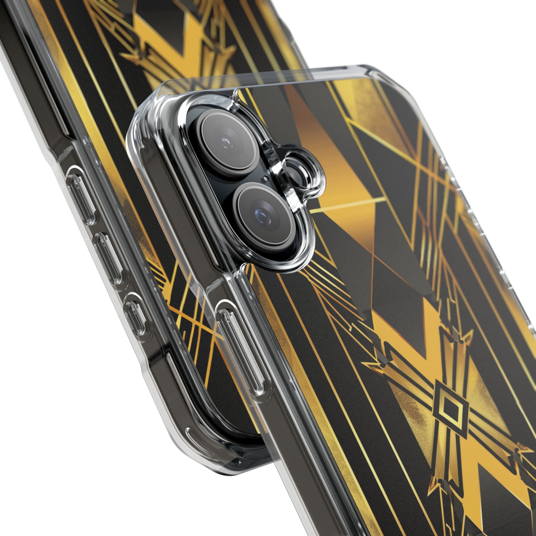 Golden Deco Symphony iPhone 16 - Impact Clear+
