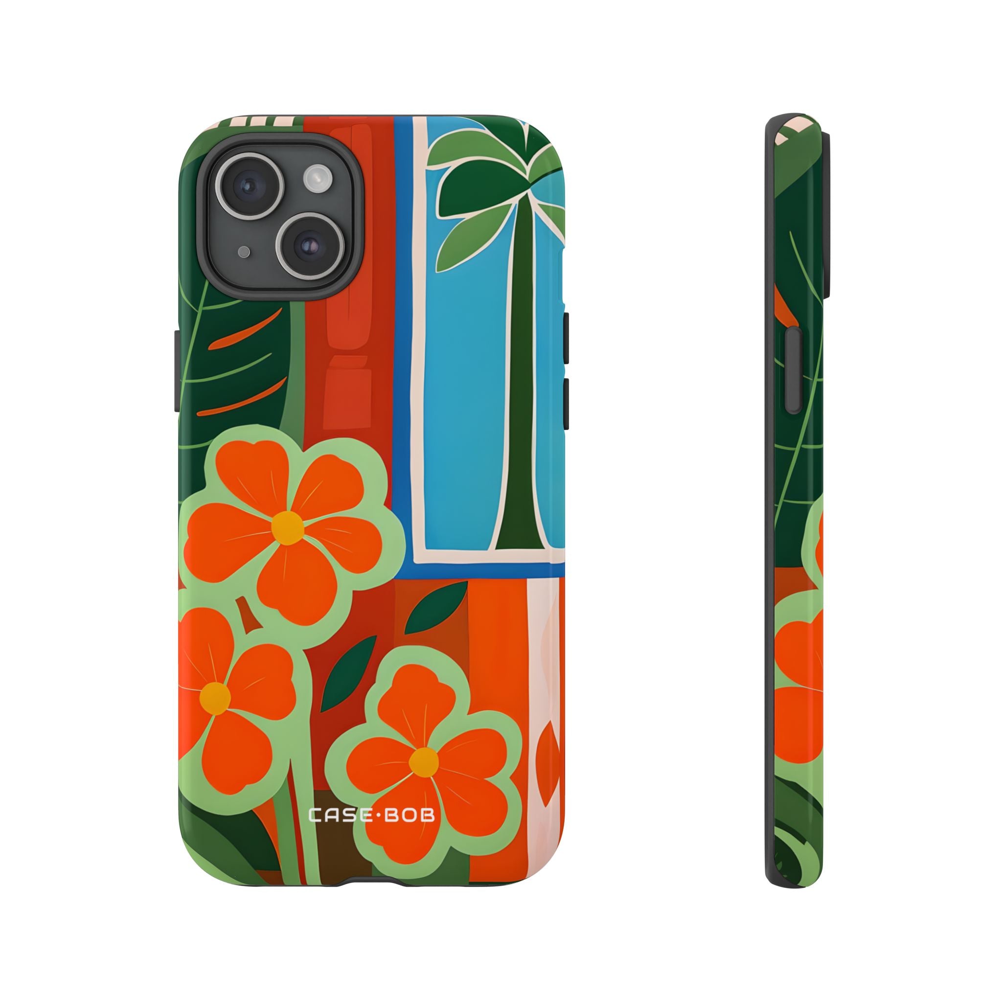 Orange Blossom Burst iPhone 15 Plus Case - Tough