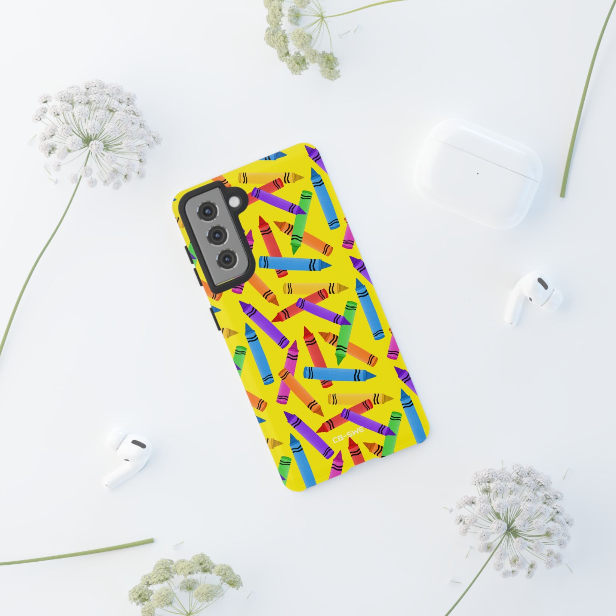 Crayons Scatter Playfully - Samsung Case