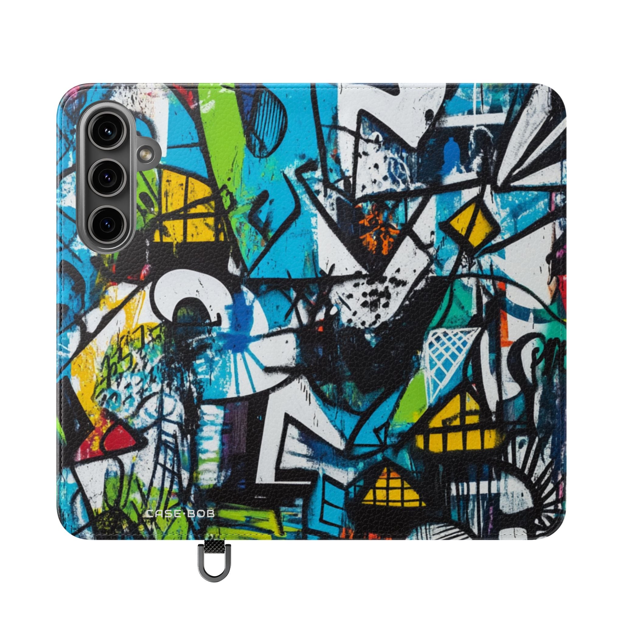 Bold Shapes Blue - Samsung S24 Plus Case - Wallet