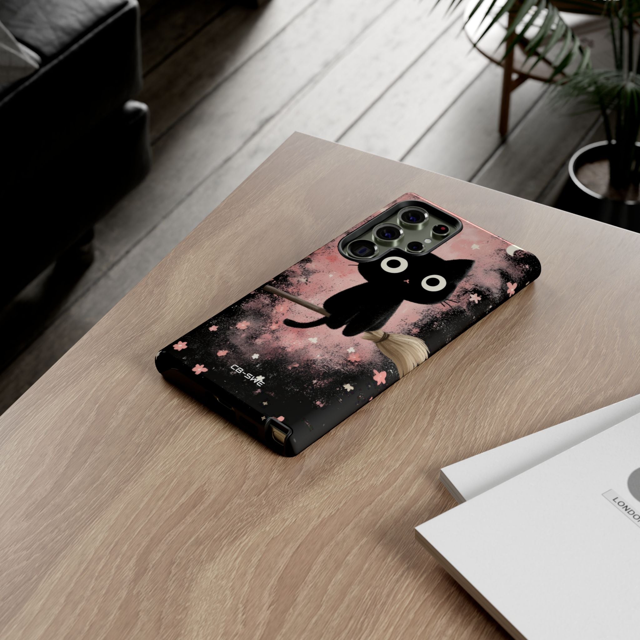 Whimsical Cat Soars - Samsung Case