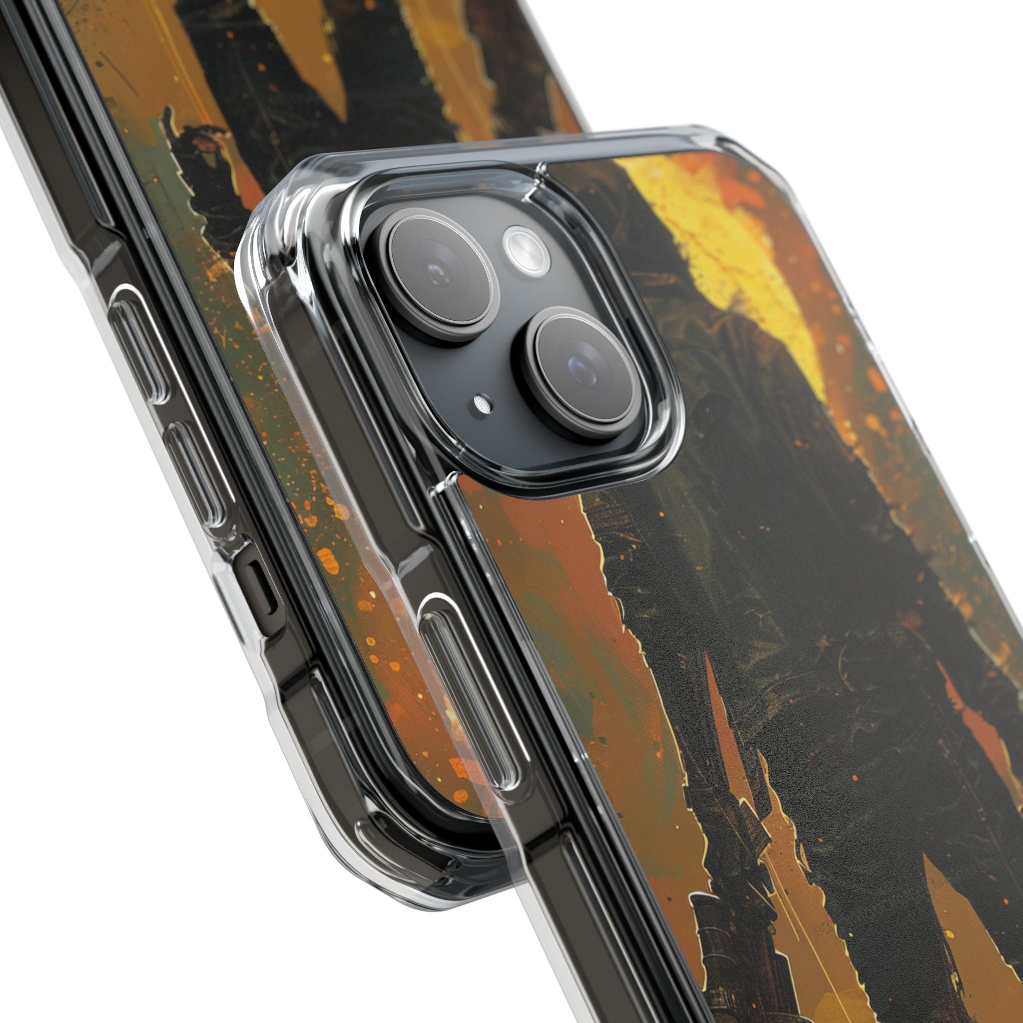 Crimson Fallout Horizon iPhone 15 - Impact Clear+