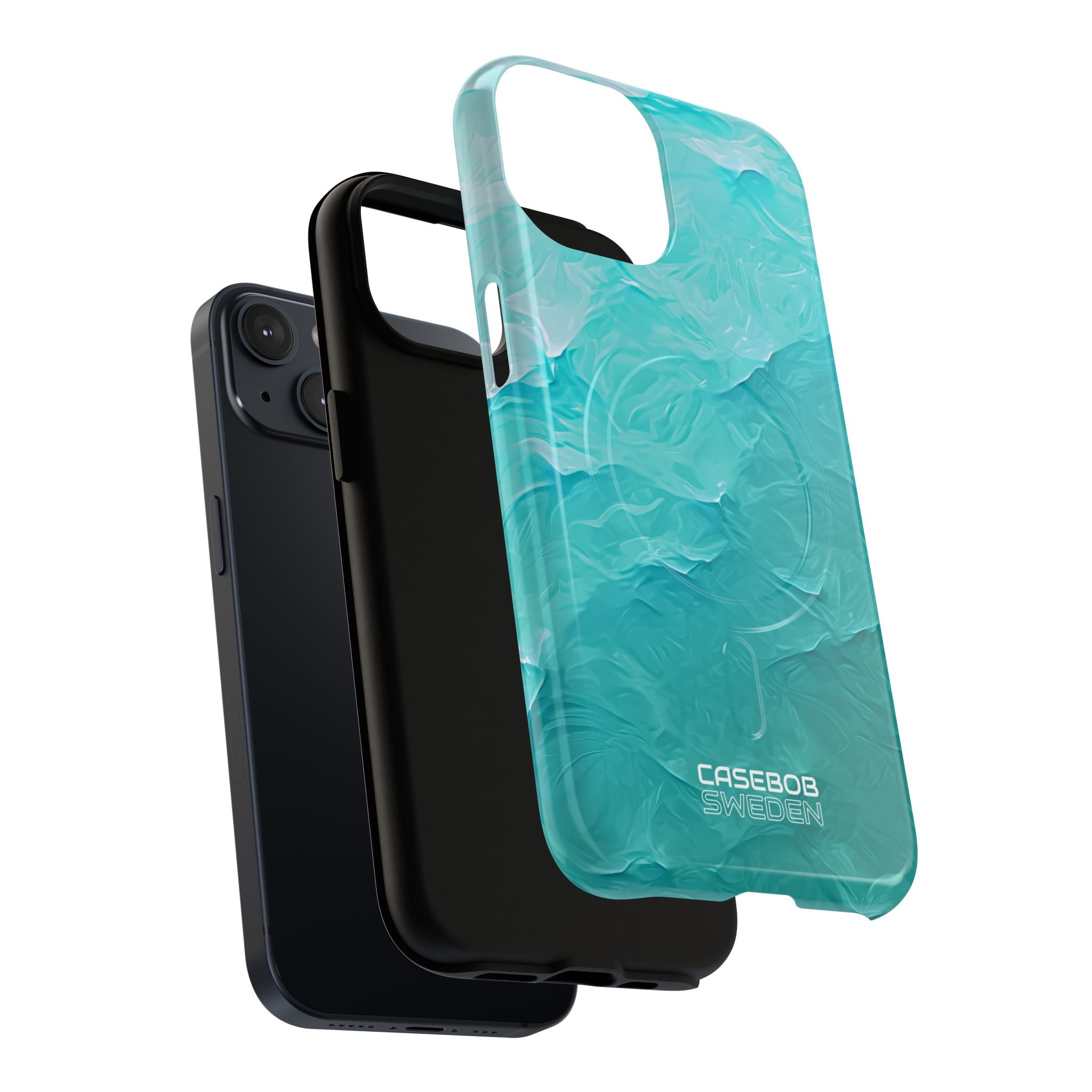 Soothing Aqua Currents iPhone 14 - Tough+
