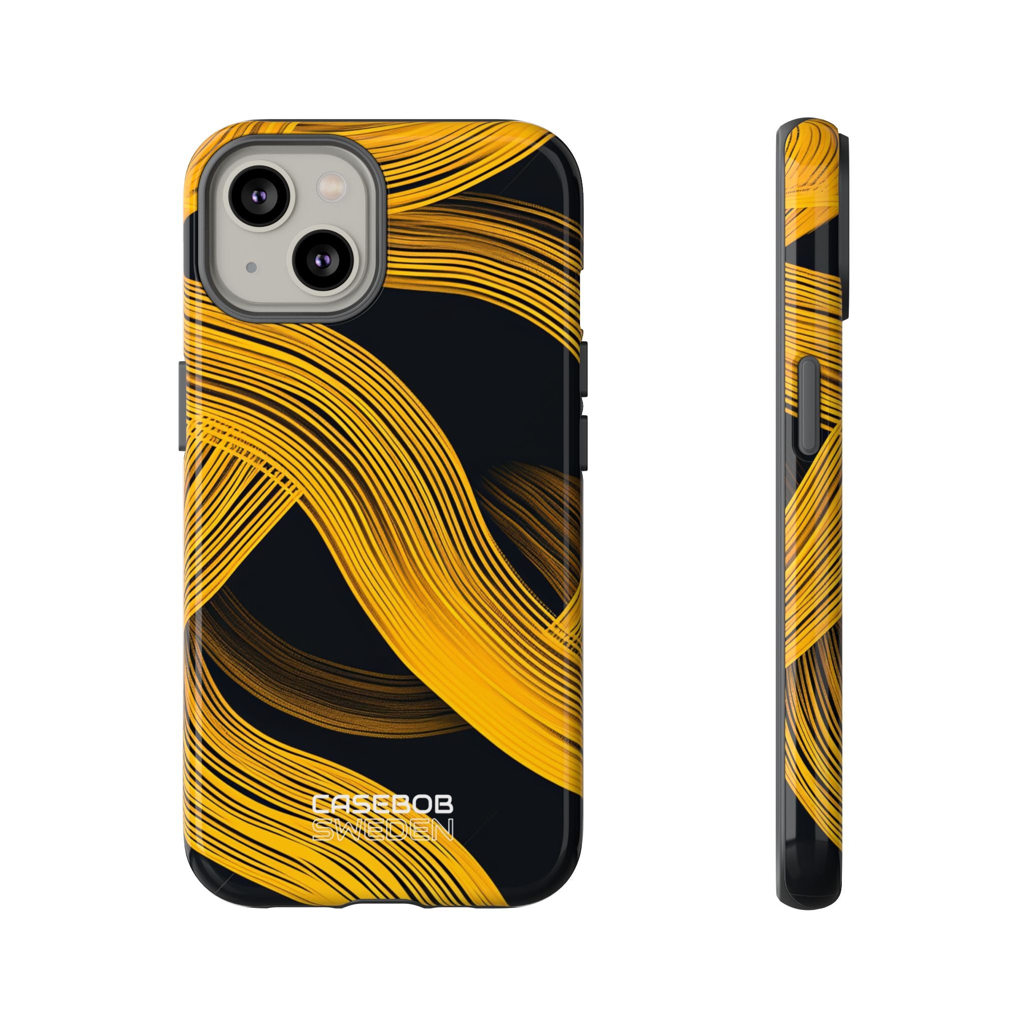 Yellow Flow Lines iPhone 14 - Tough