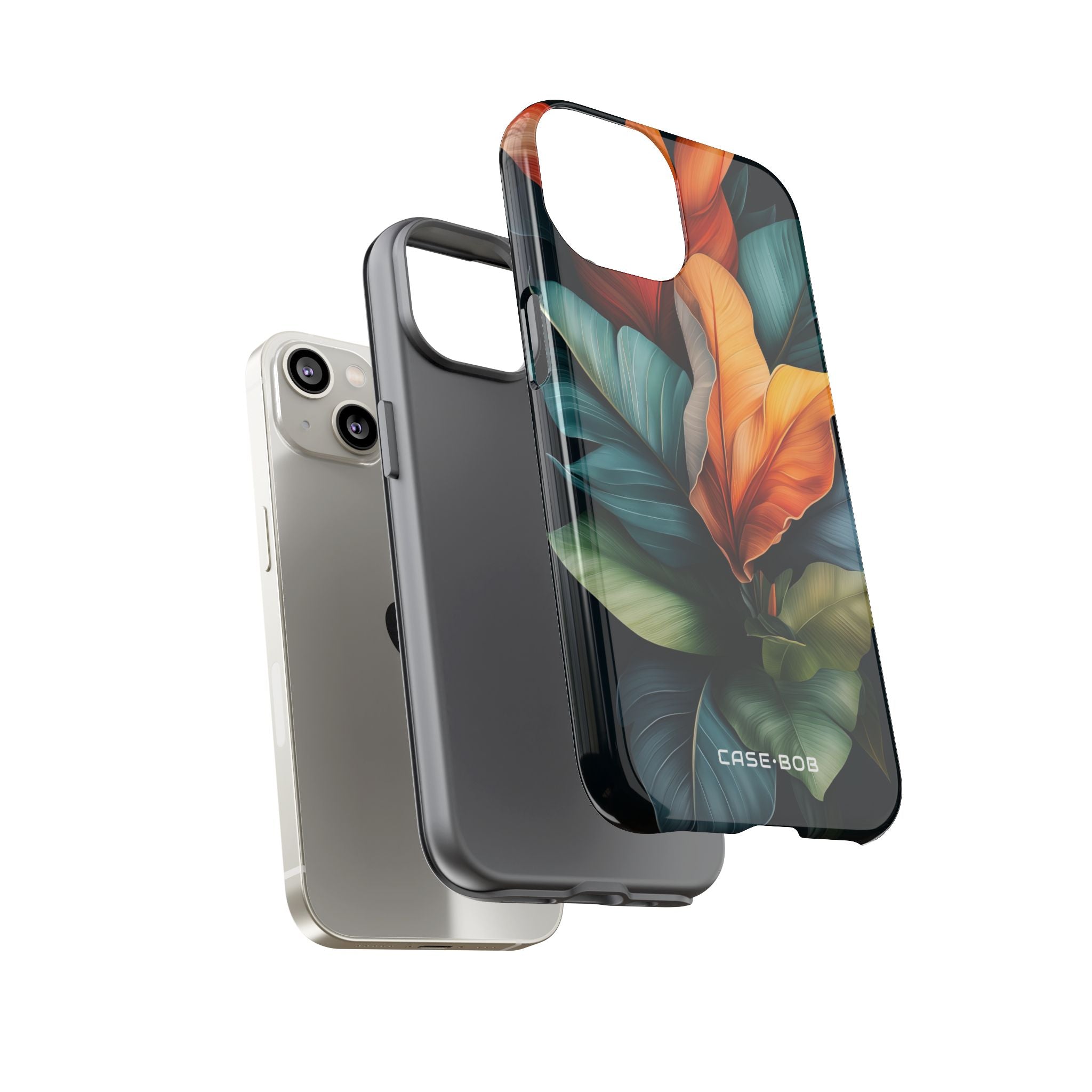 Tropical Leafburst iPhone 14 Case - Tough