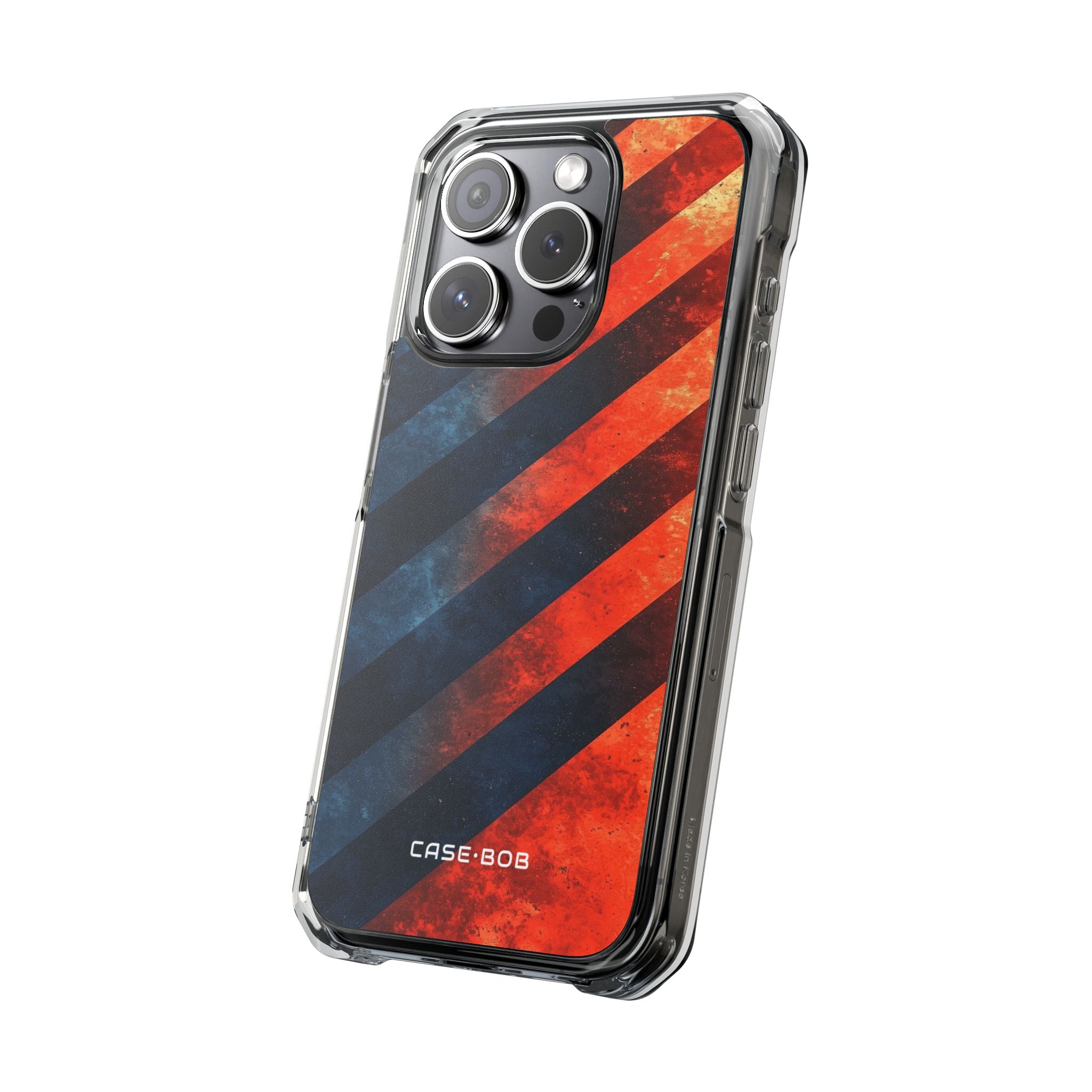 Diagonal Stripes Blaze iPhone 15 Pro Case - Impact