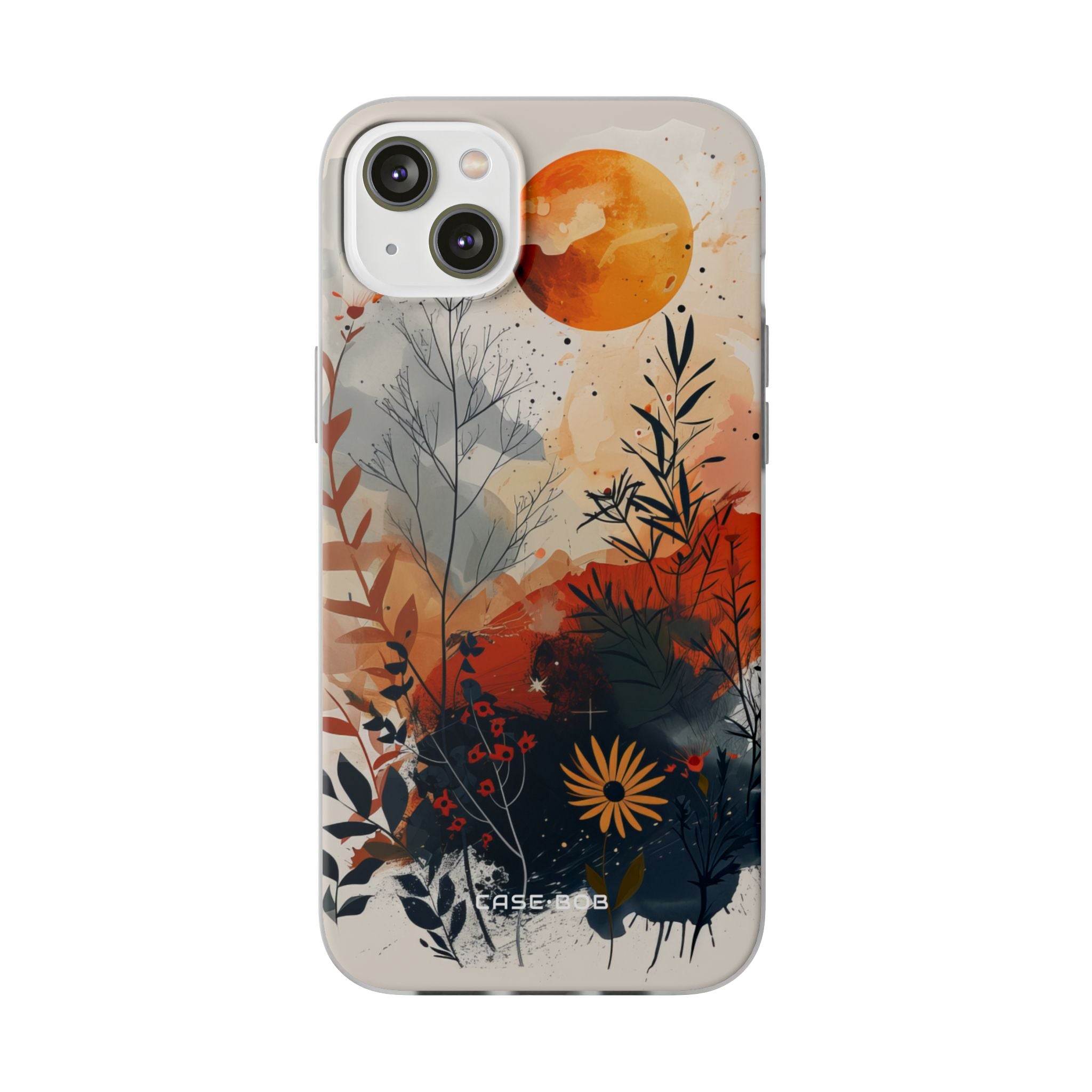 Orange Solstice iPhone 14 Plus Case - Soft