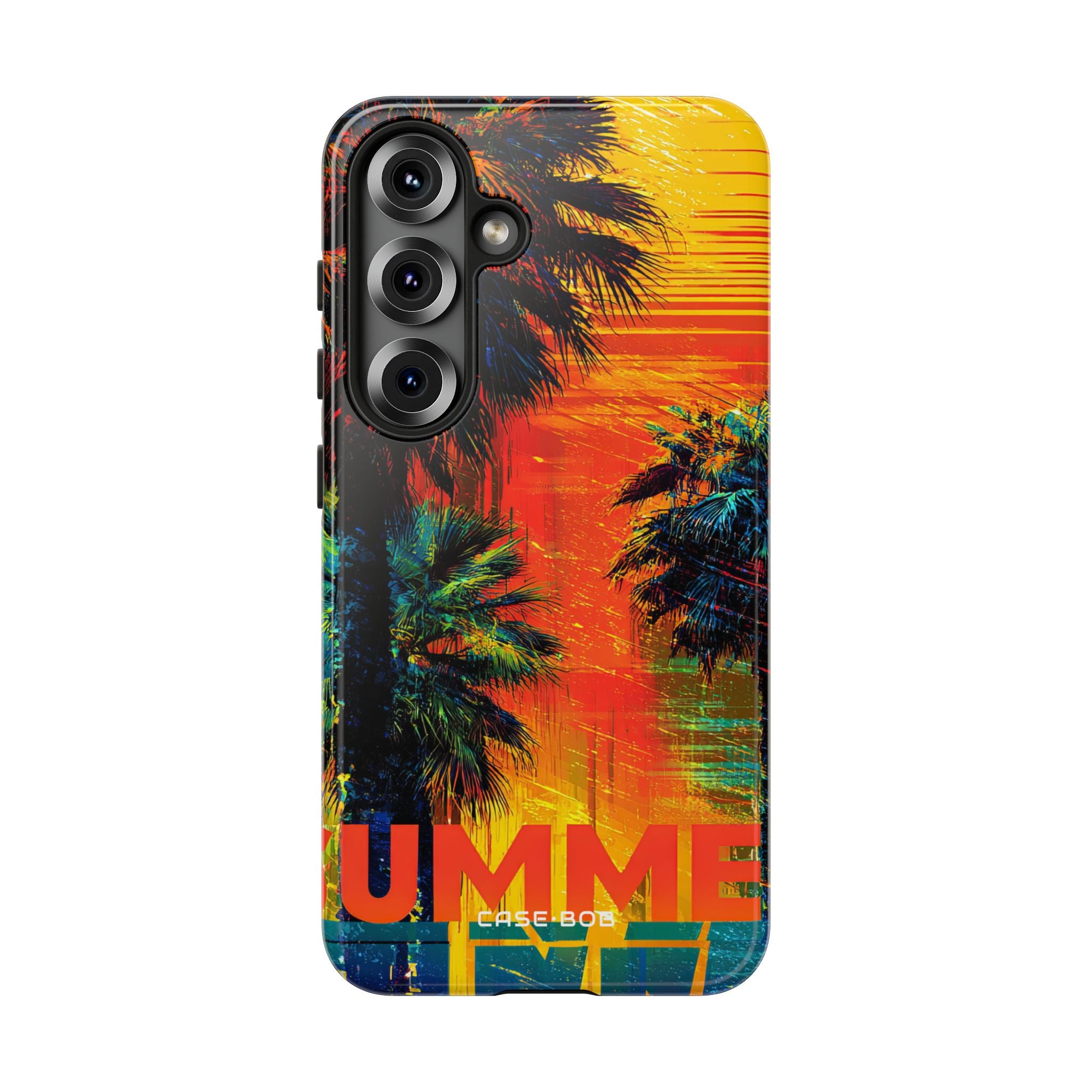 Tropical Sunburst Samsung S25 Case - Tough
