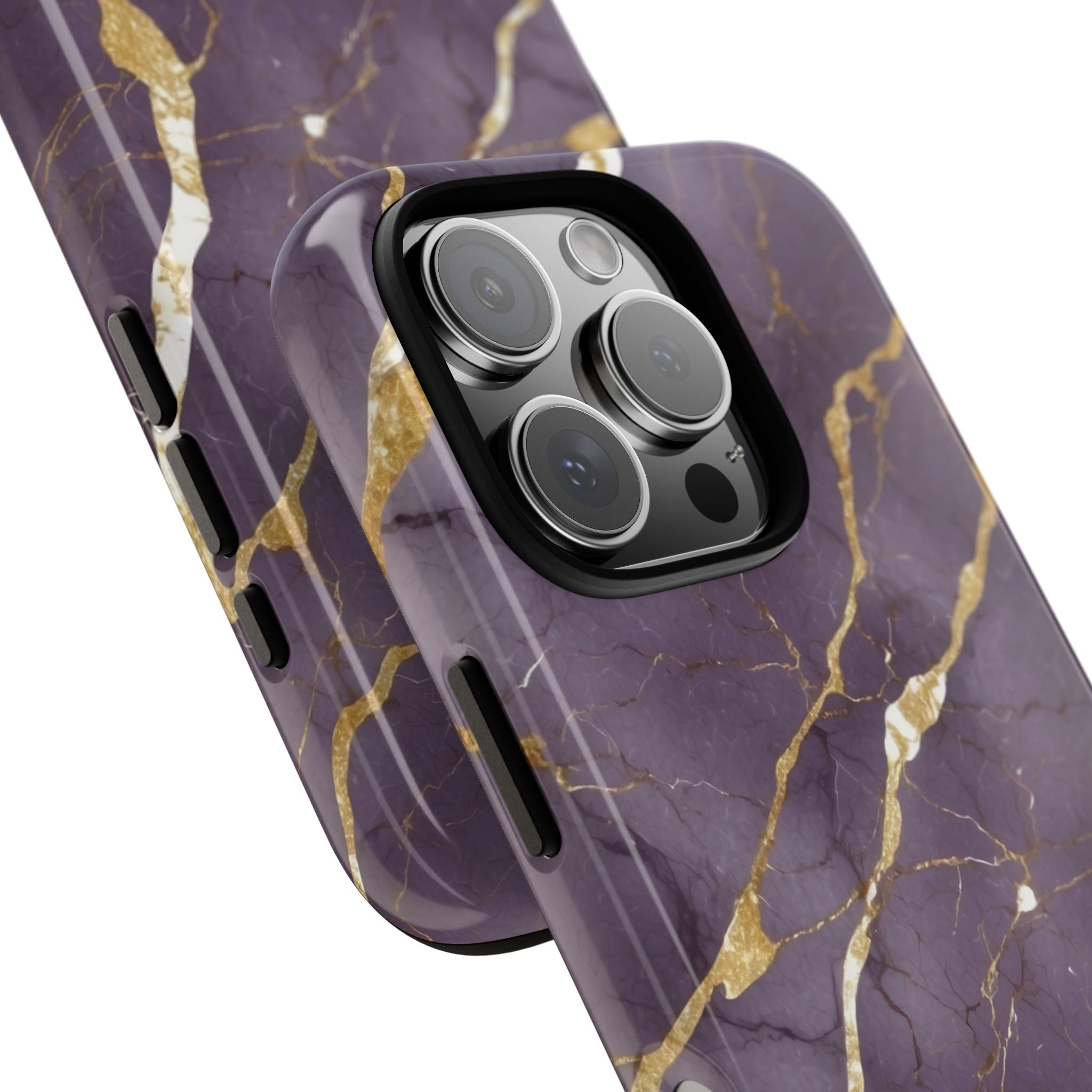Golden Veins Flowing - iPhone Case