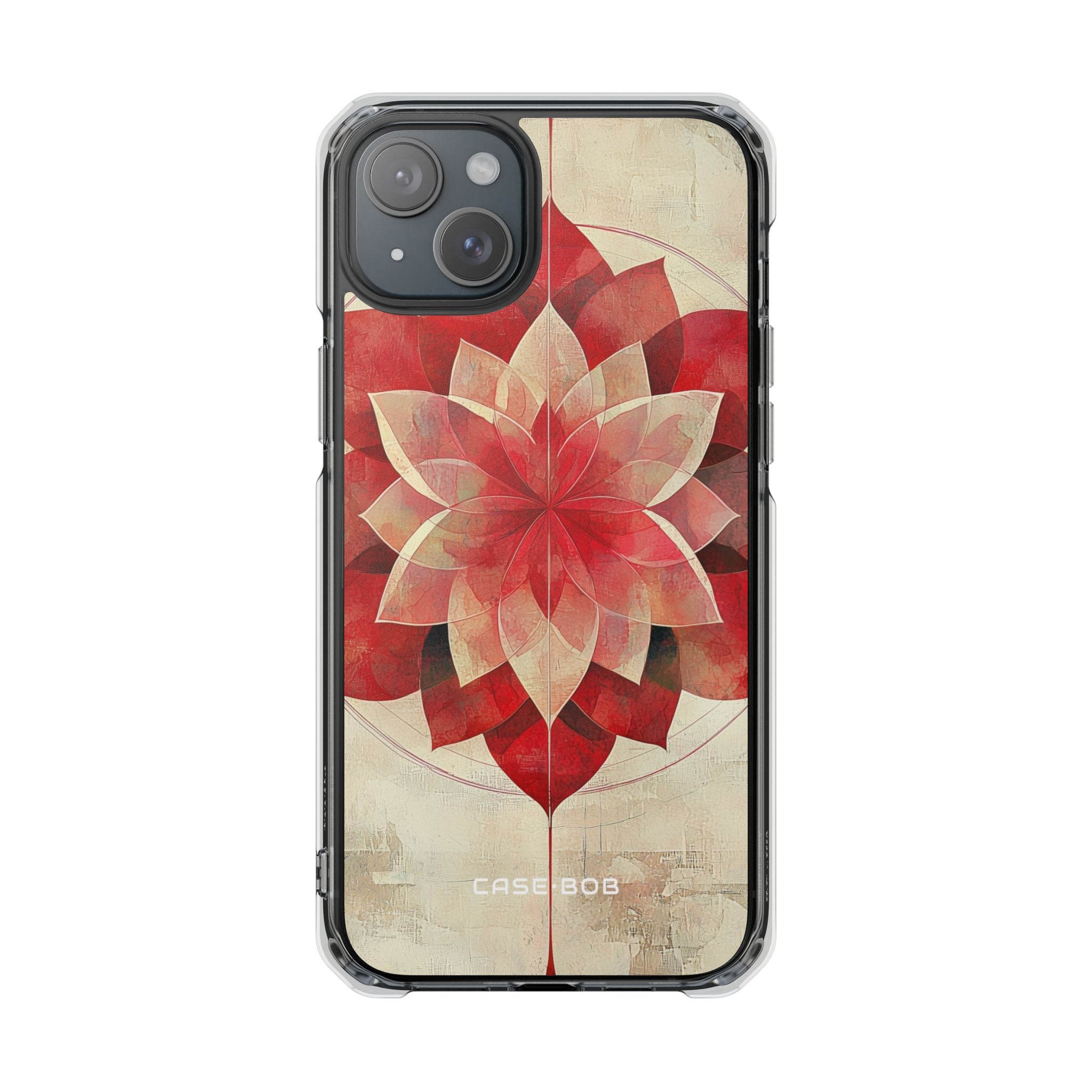 Crimson Bloom iPhone 15 Plus Case - Impact