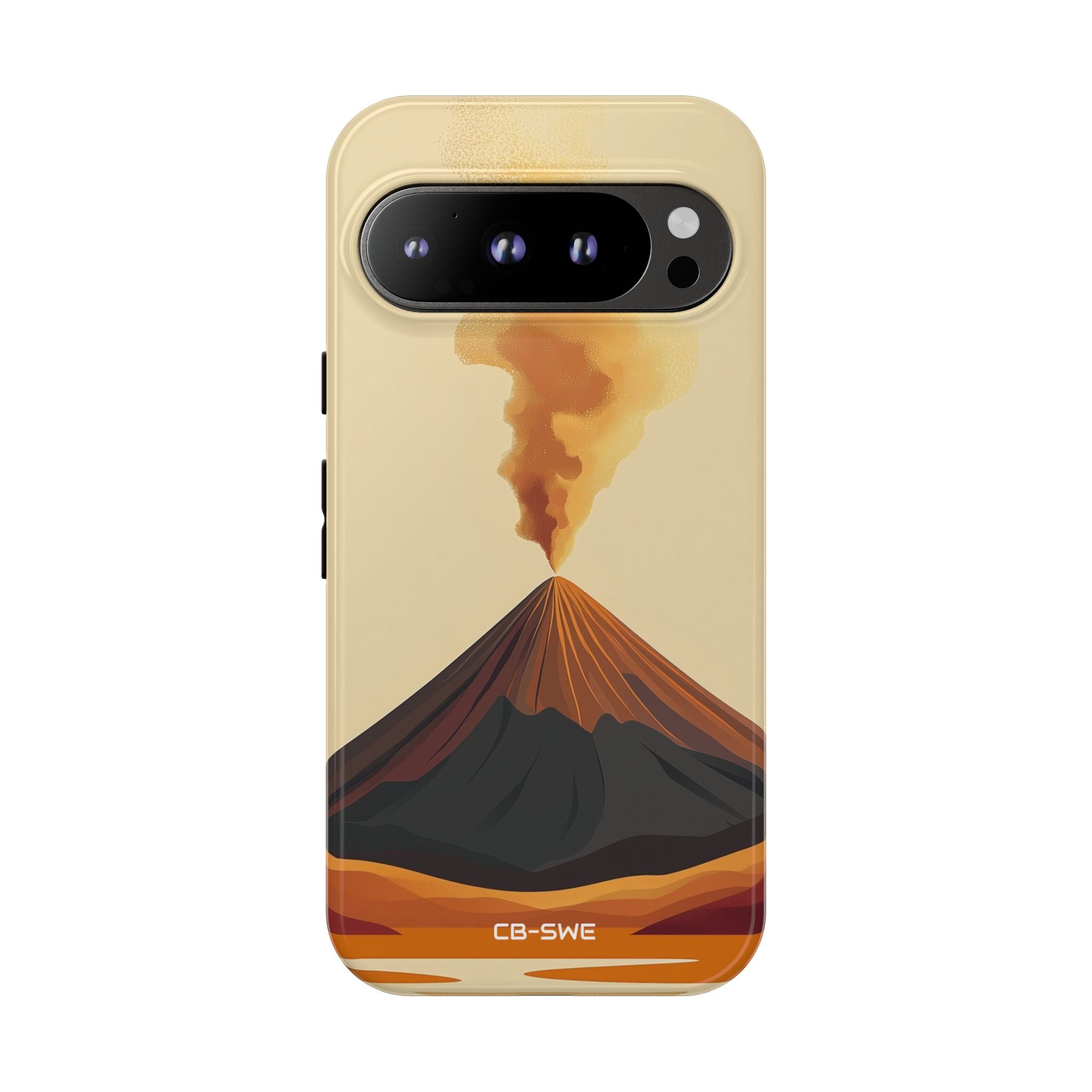 Volcano Erupts Brightly - Google Pixel Case