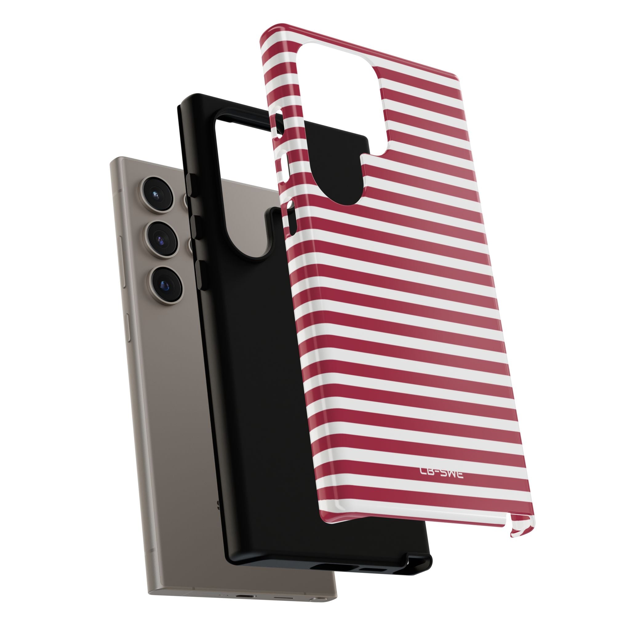 Crimson Stripes Flow - Samsung Case