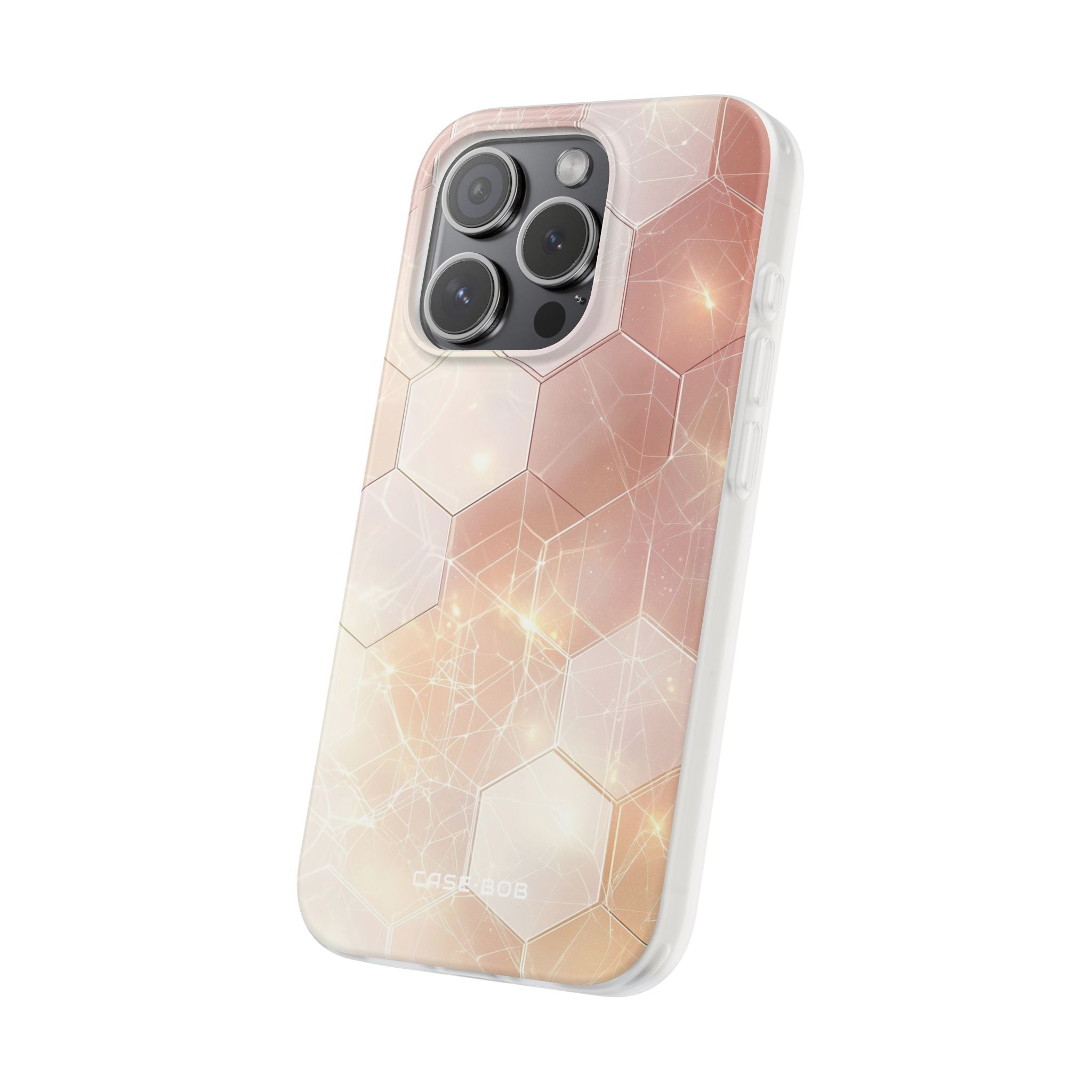 Honeycomb Glow iPhone 15 Pro Case - Soft