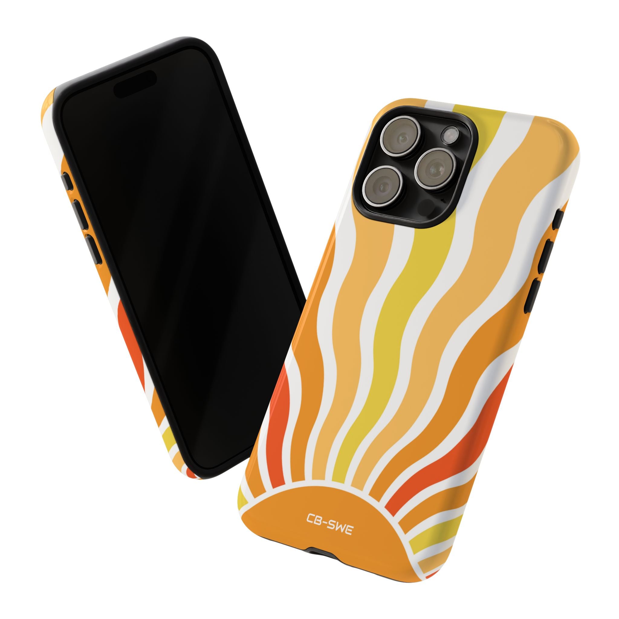 Retro Sunshine Waves - iPhone Case