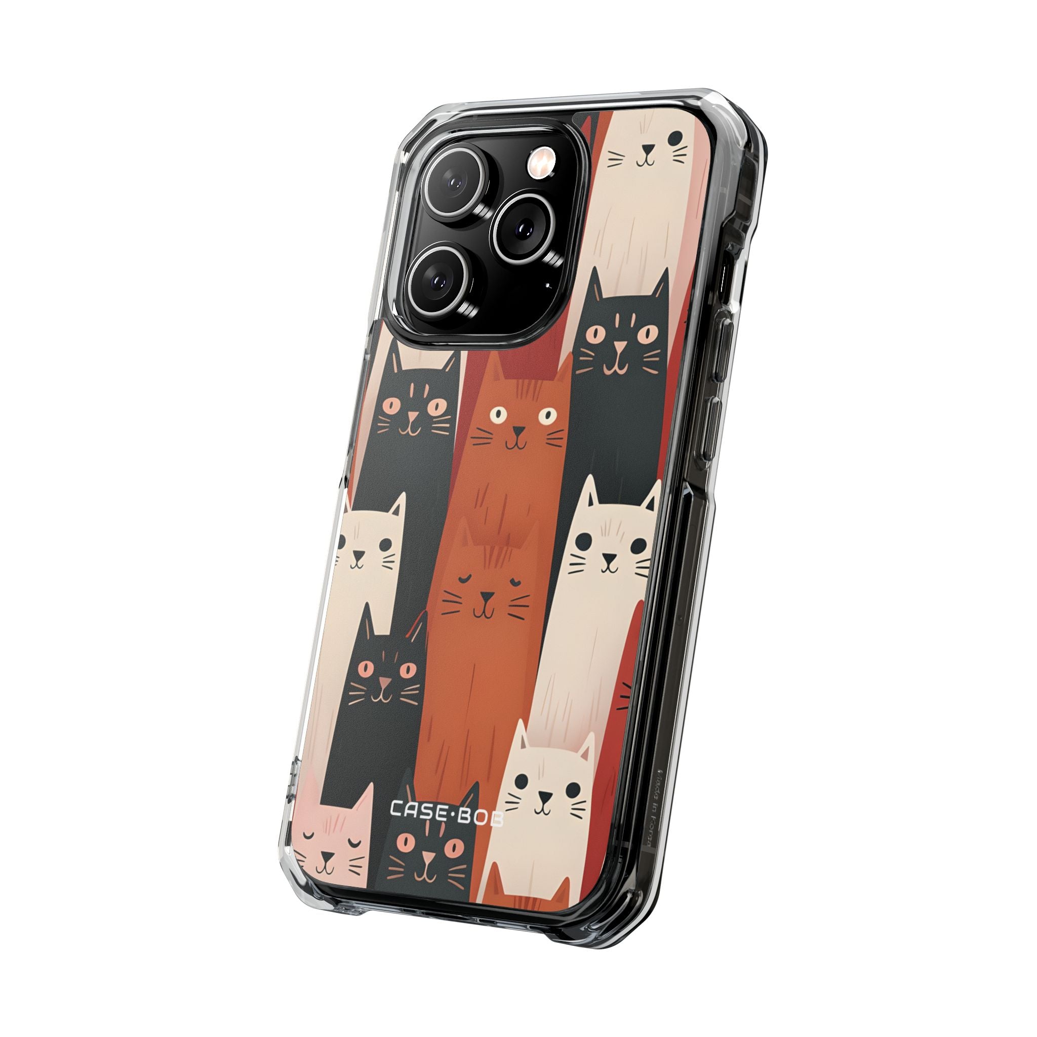 Elongated Cats Black iPhone 14 Pro Case - Impact
