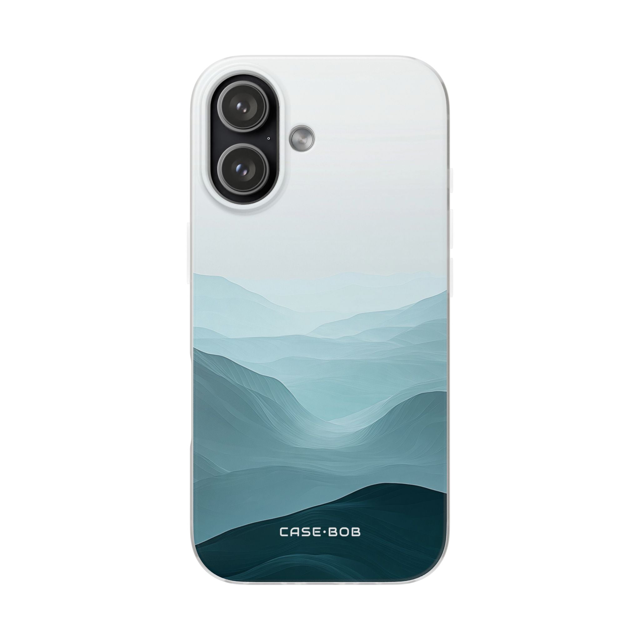 Teal Mist Mountains iPhone 17 Case - Soft