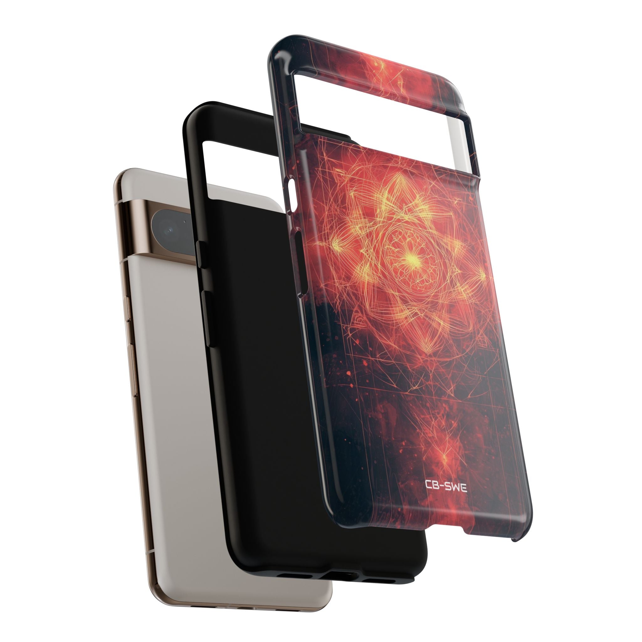 Flames Embrace Sky - Google Pixel Case