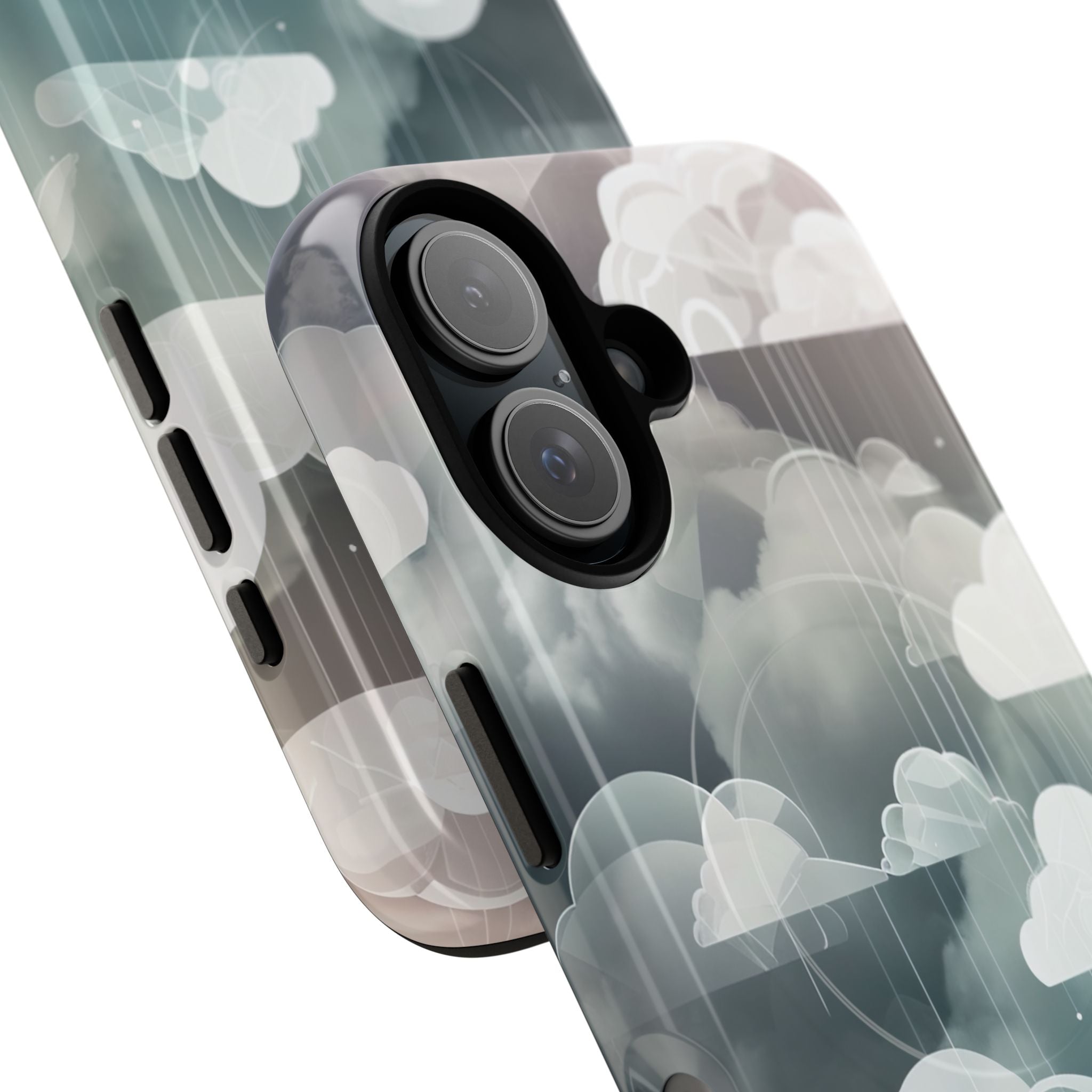 Silver Dream Clouds iPhone 16 - Tough+