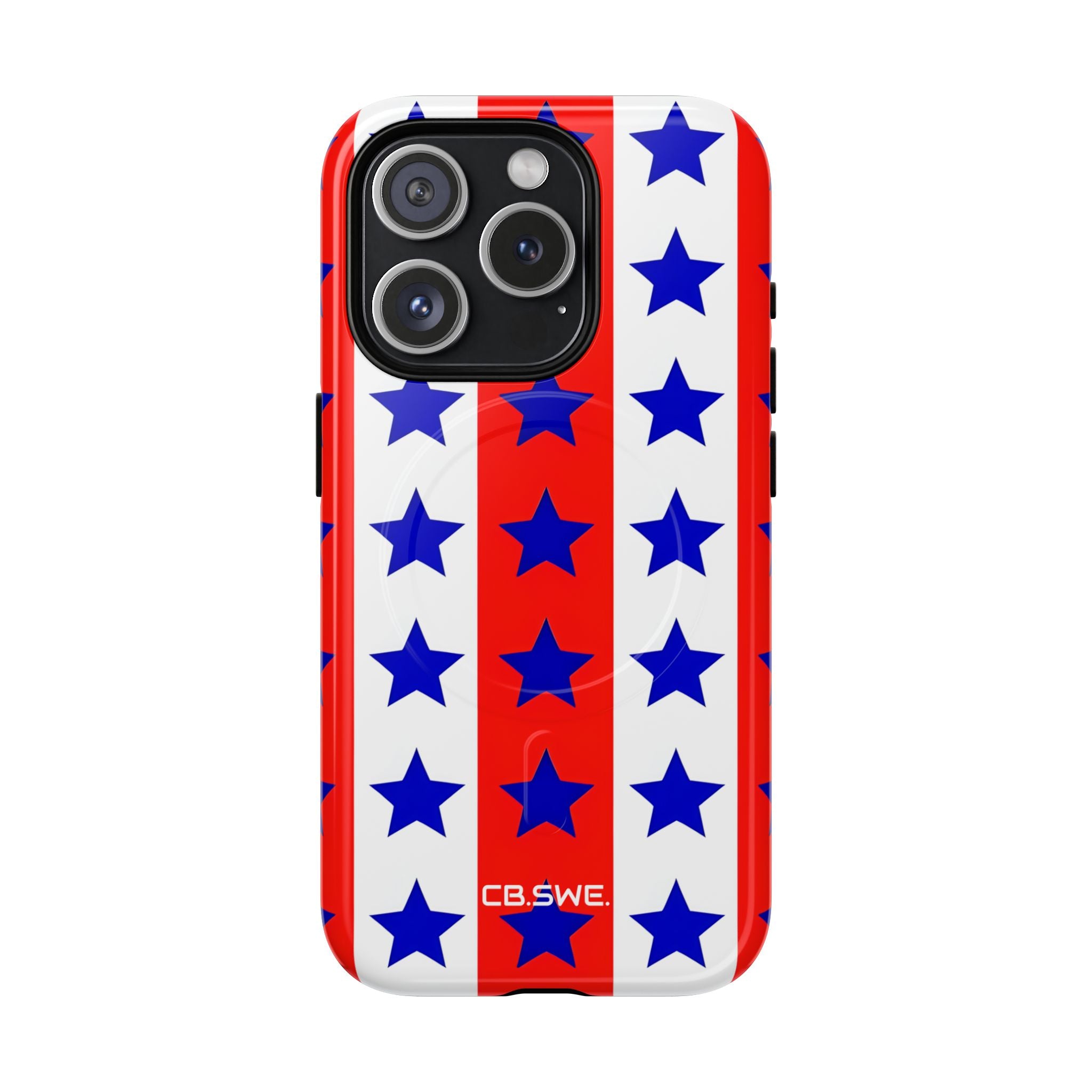 Patriotic American Flag Inspired Seamless iPhone 15 - Tough+