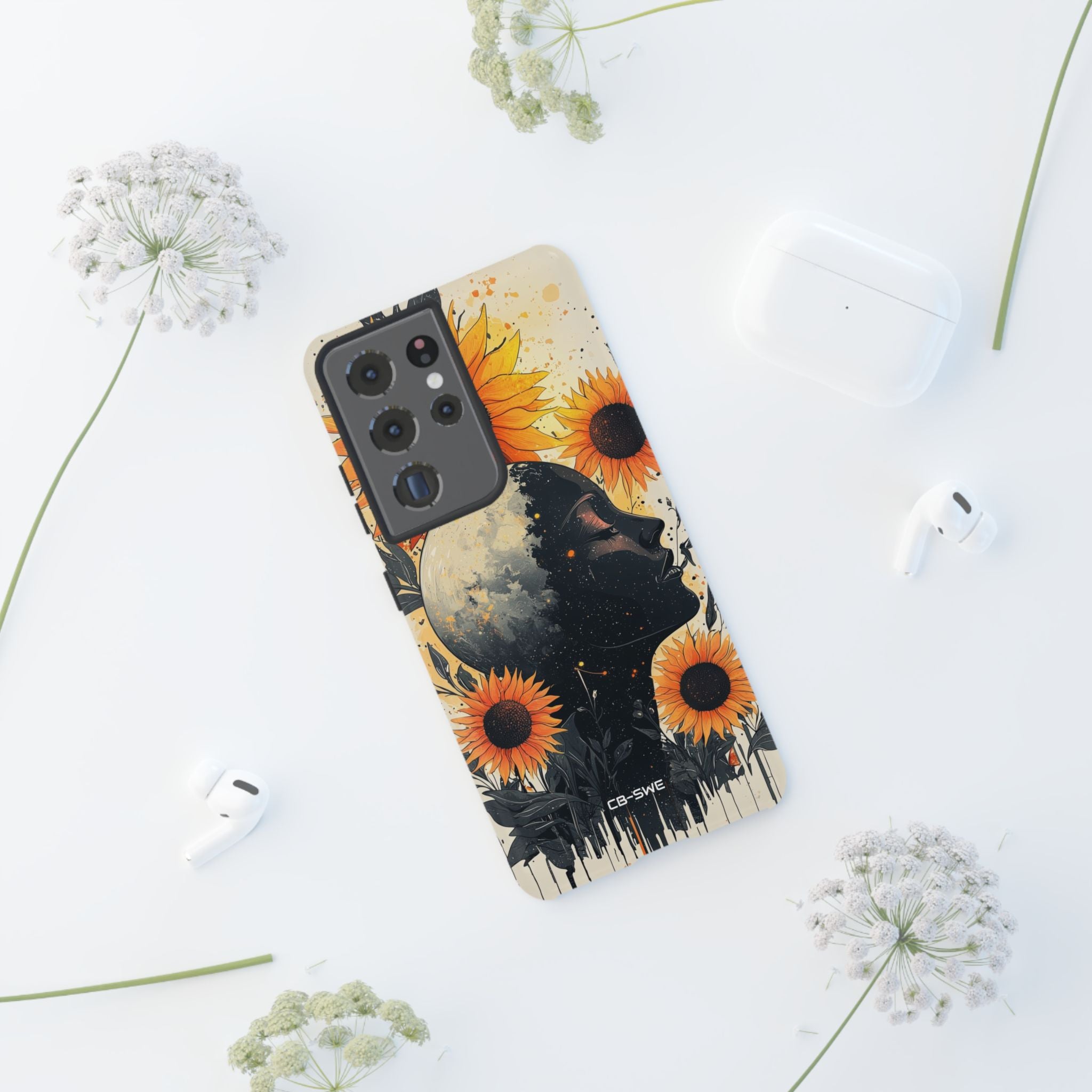 Sunflower Embraces Moon - Samsung Case