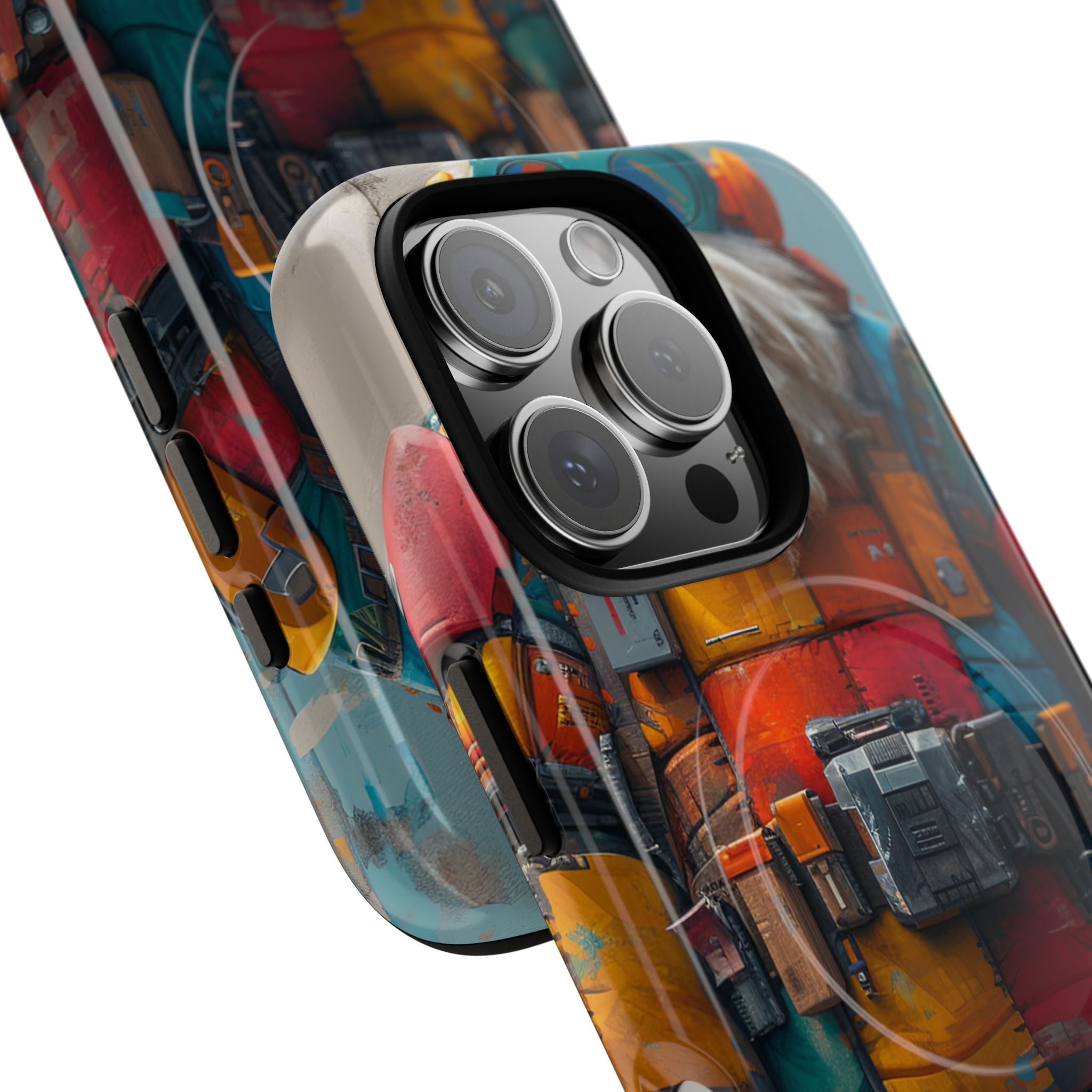 Whimsical Robot Wanderer iPhone 16 - Tough+