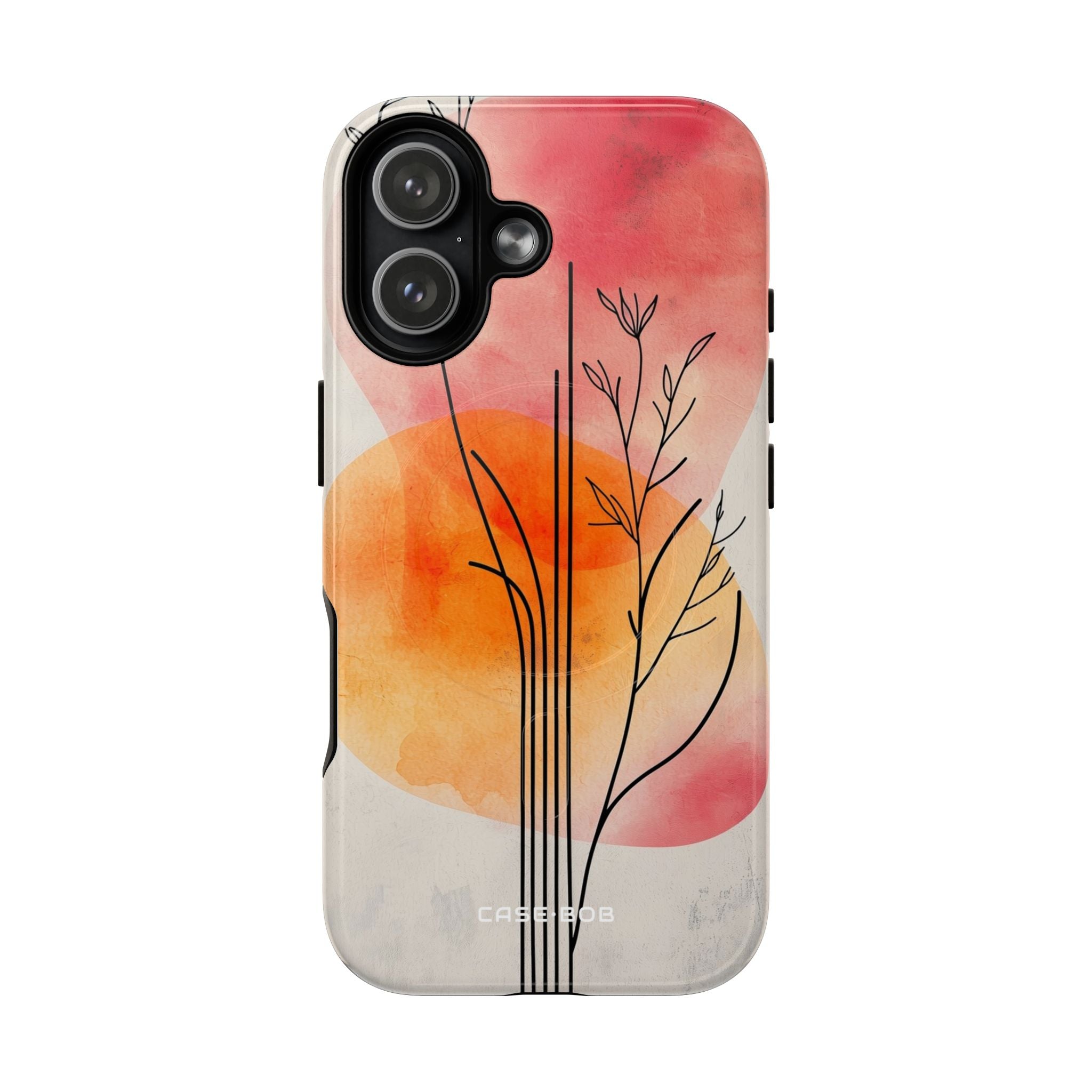 Curved Stem Sunset iPhone 17 Case - Tough+