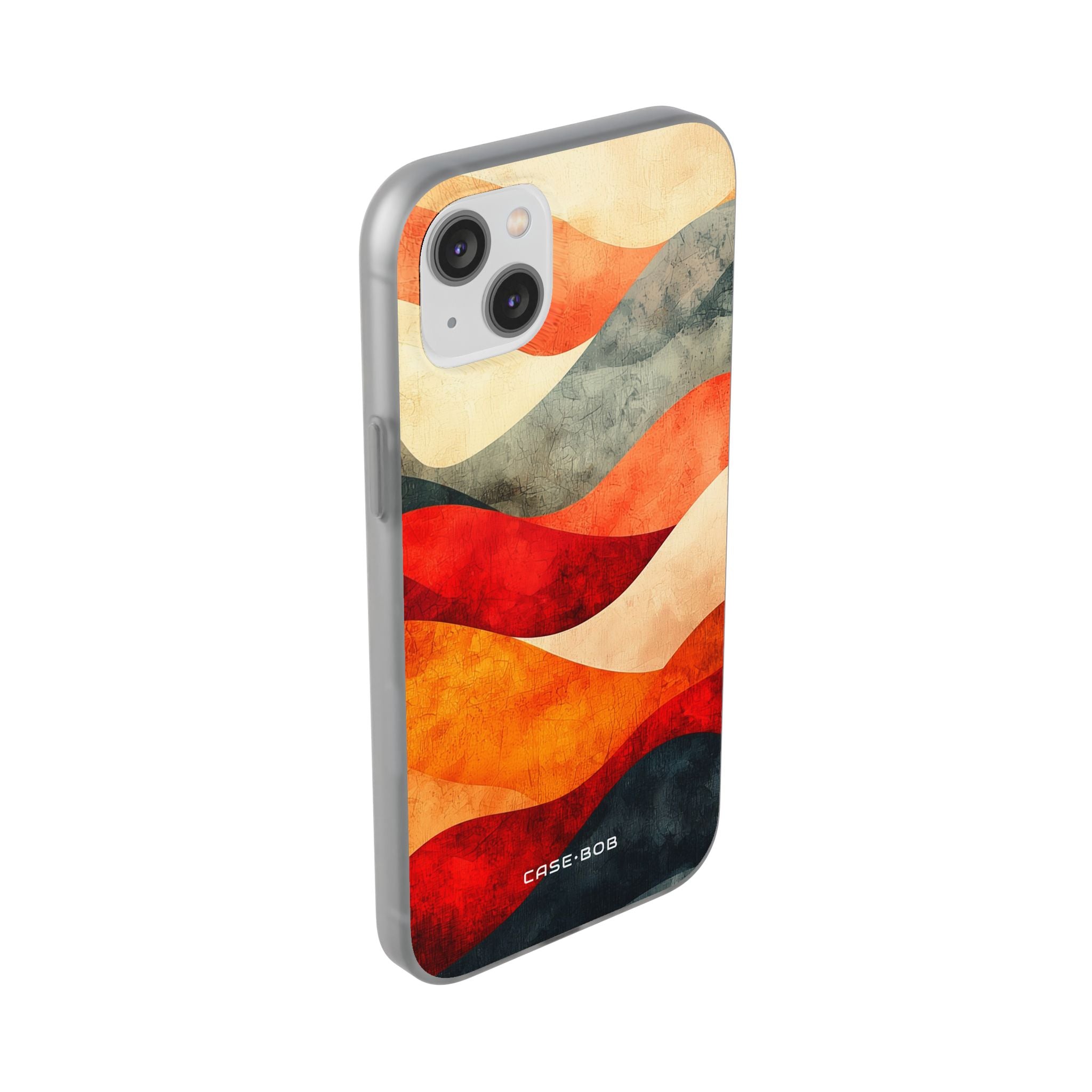 Cracked Wave Sunset iPhone 14 Plus Case - Soft