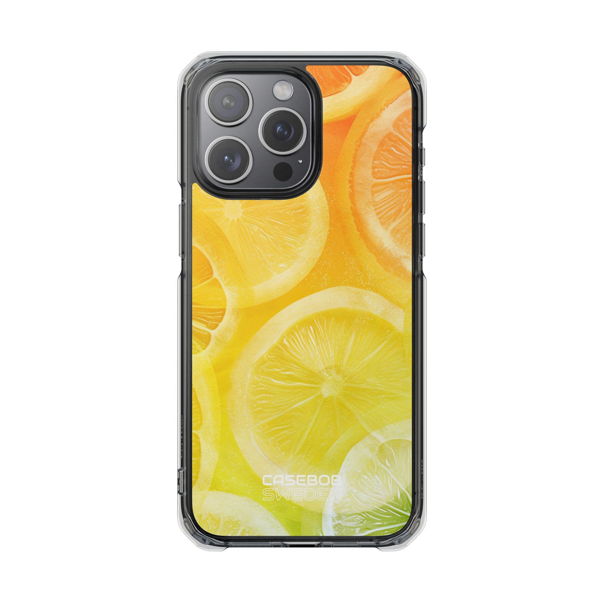 Citrus Splash Burst iPhone 15 - Impact Clear+