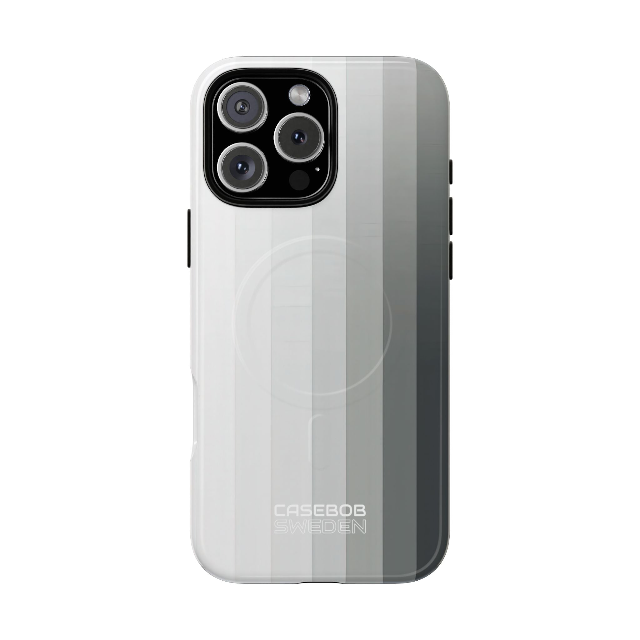 Silver Gradient Stripes iPhone 16 - Tough+