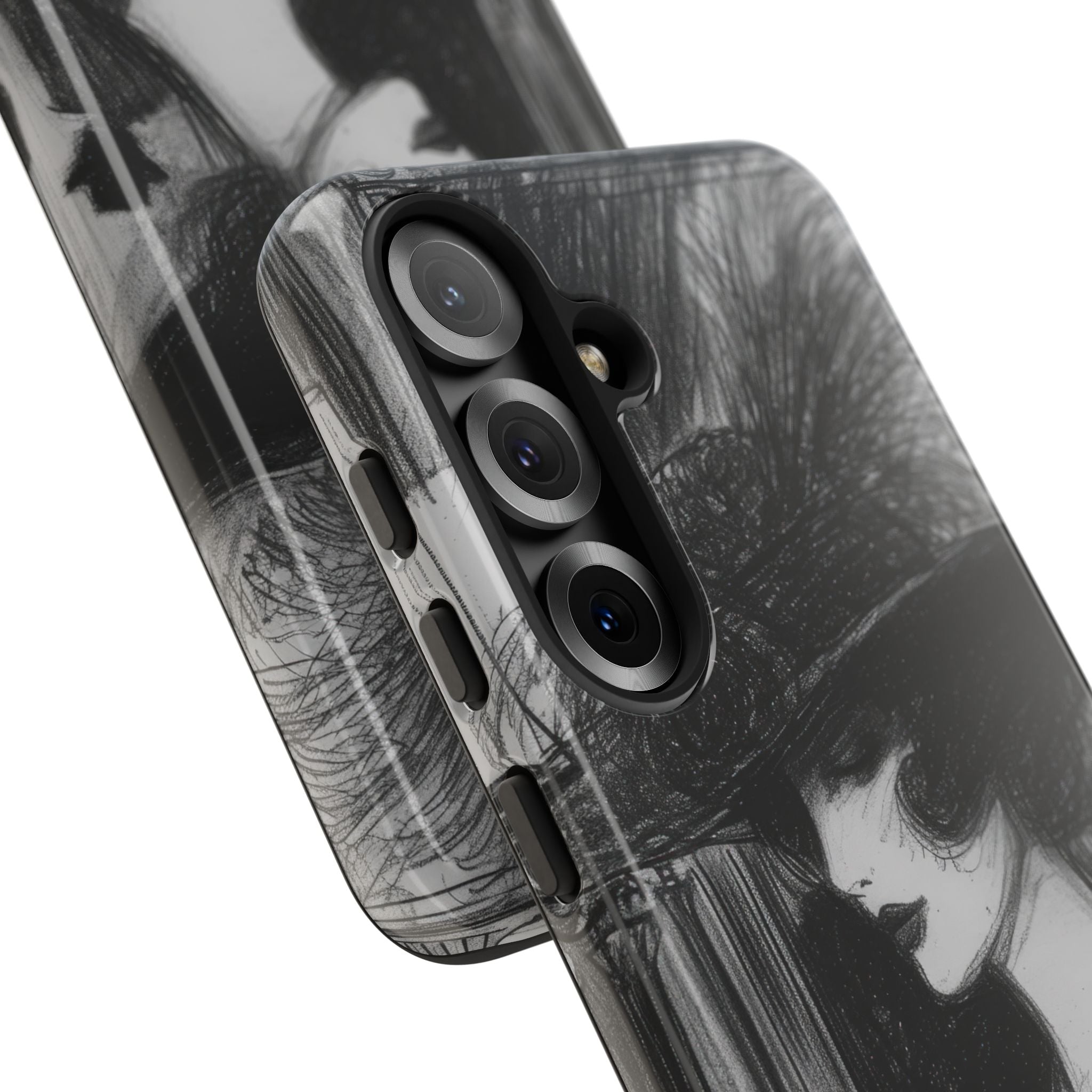 Vintage Feather Elegance Samsung S25 - Tough