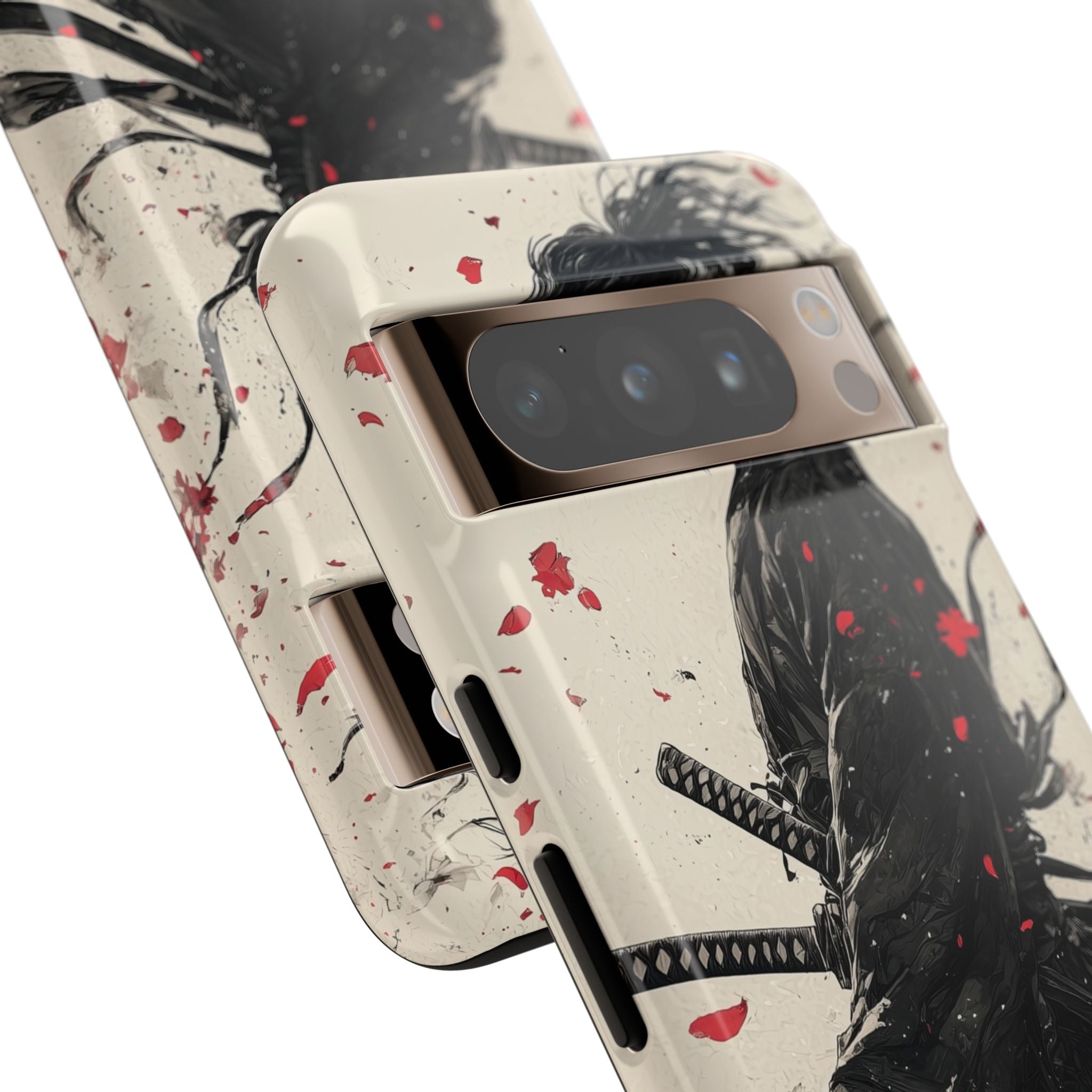 Falling Samurai Petals - Google Pixel Case