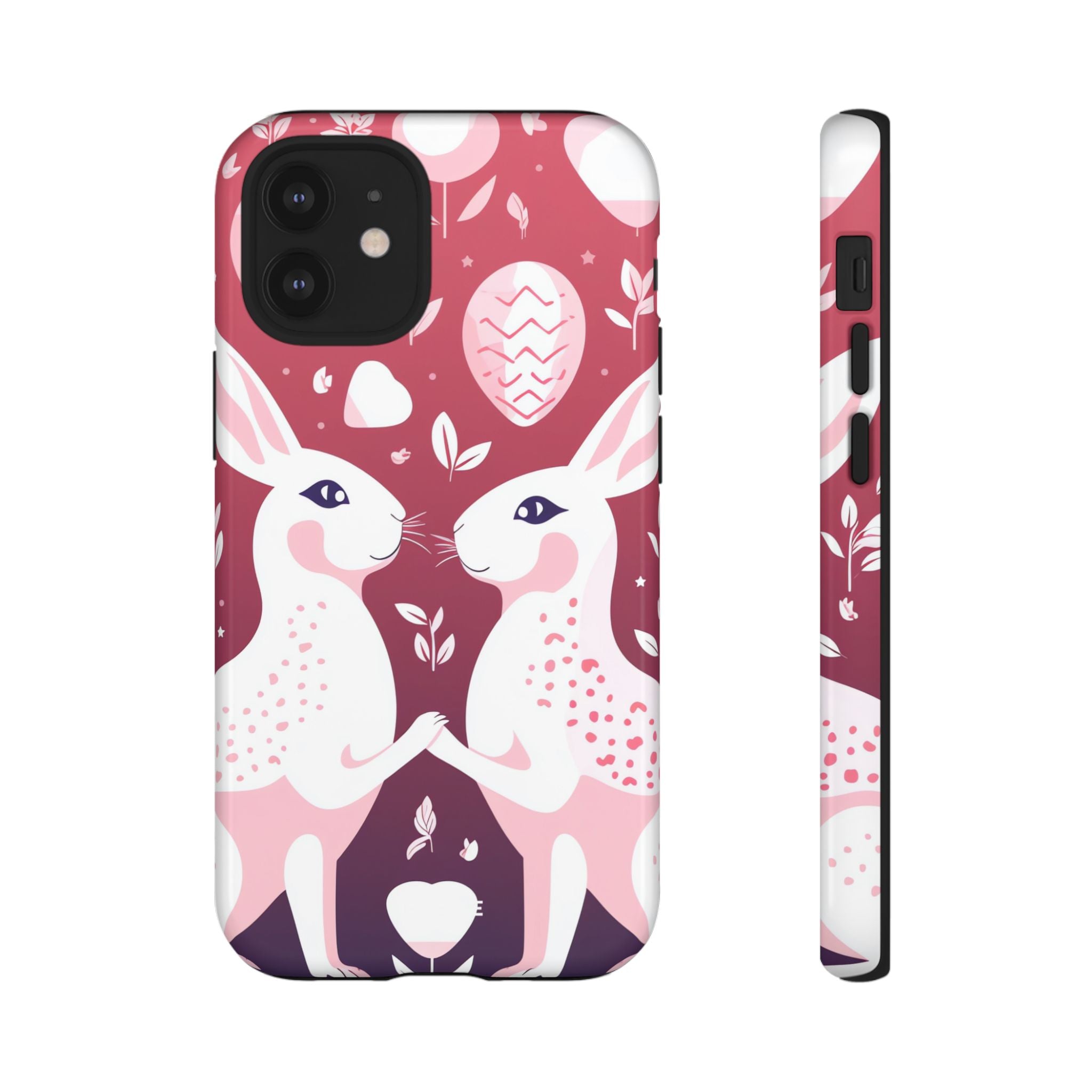 Rabbits Share Joy - iPhone Case