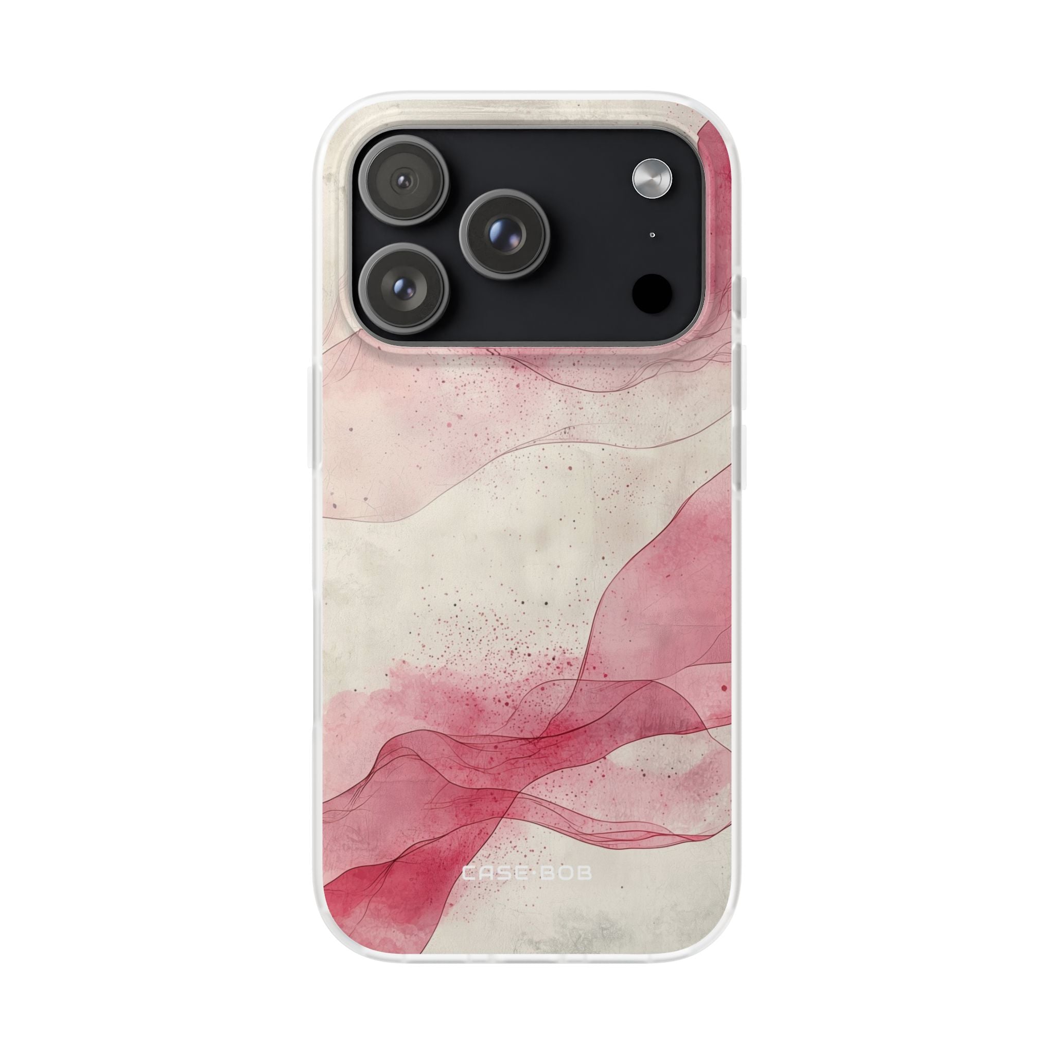 Crimson Waves iPhone 17 Pro Case - Soft