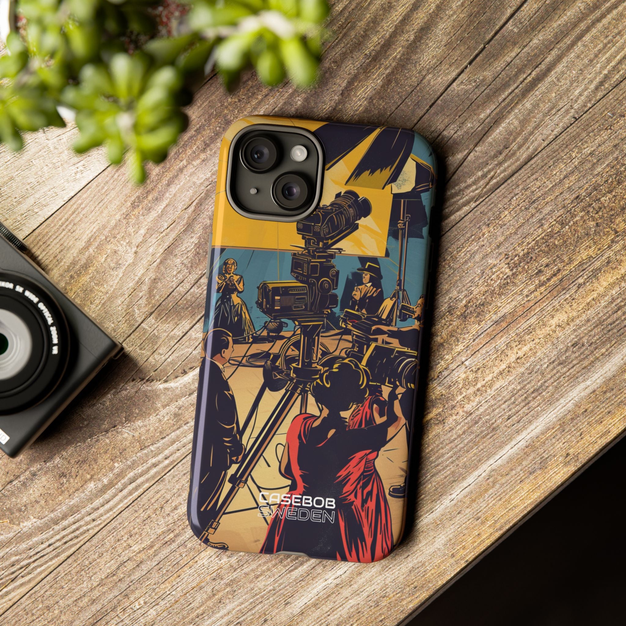 Set cinematografico vintage iPhone 15 - Tough