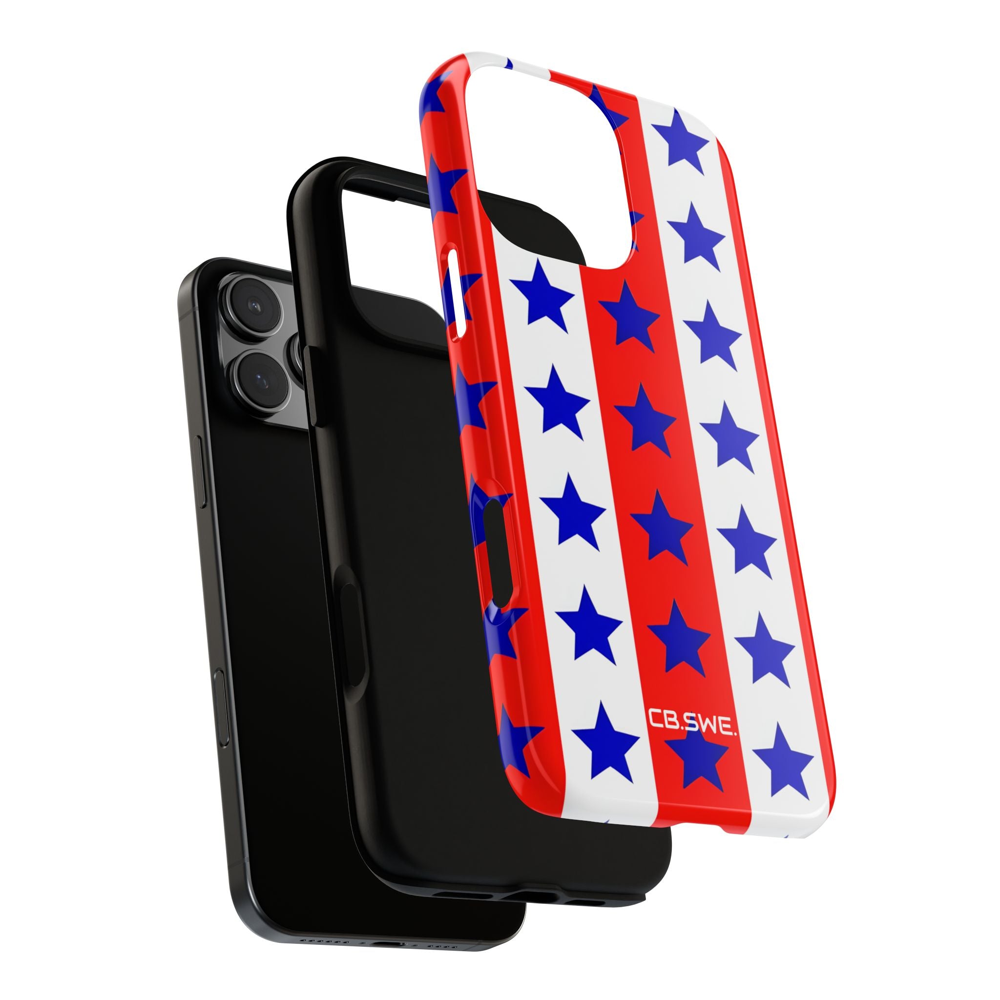 Patriotic American Flag Inspired Seamless iPhone 16 - Tough