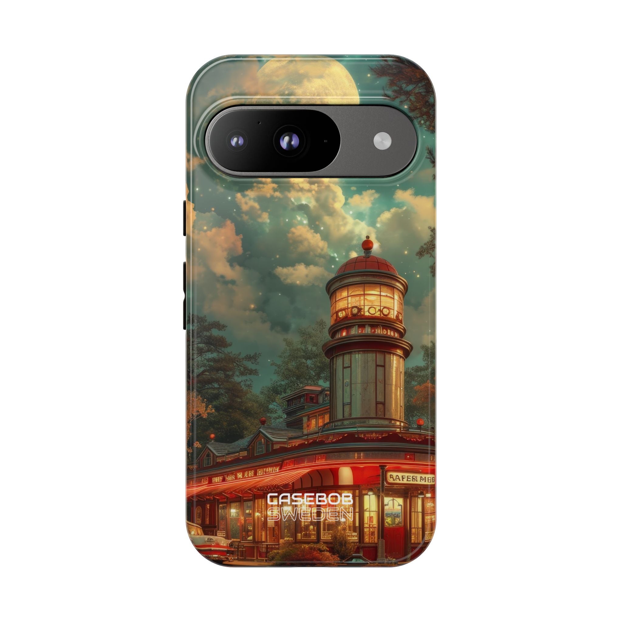 Retro Moonlight Cafe Google Pixel 9 - Tough