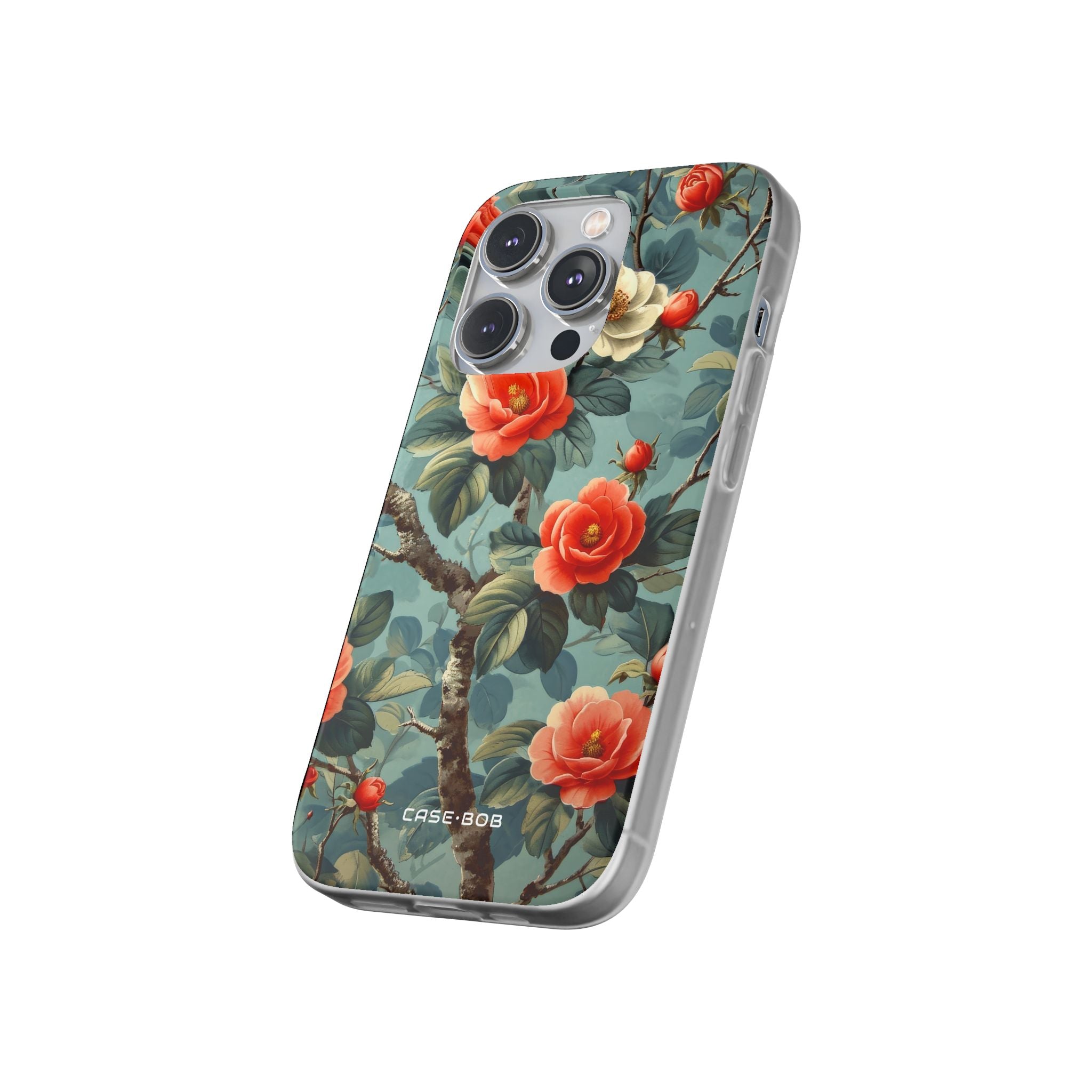 Coral Bloom iPhone 14 Pro Case - Soft