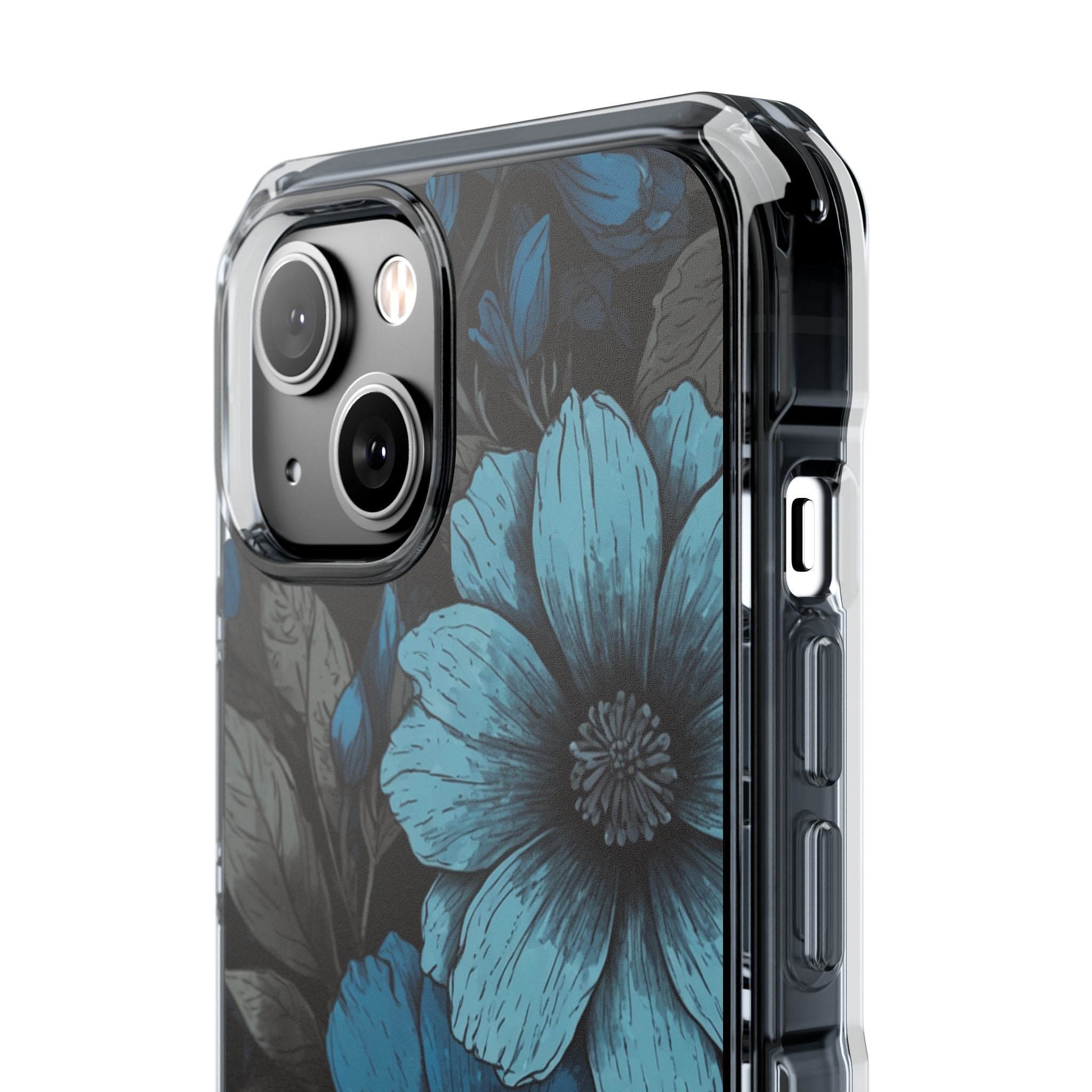 Blue Petal Radiance iPhone 14 Case - Impact