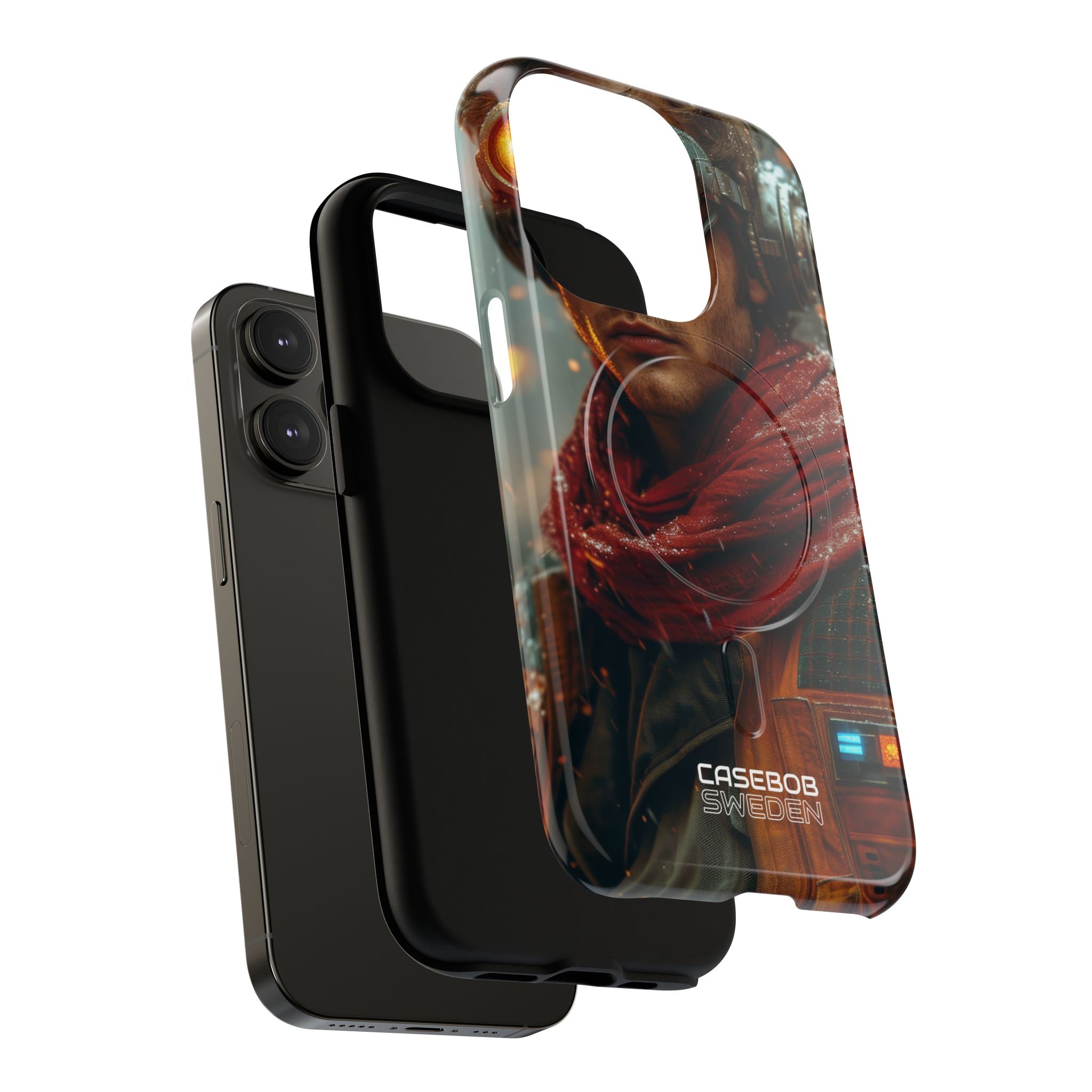 Futuristic Steampunk Explorer iPhone 14 - Tough+