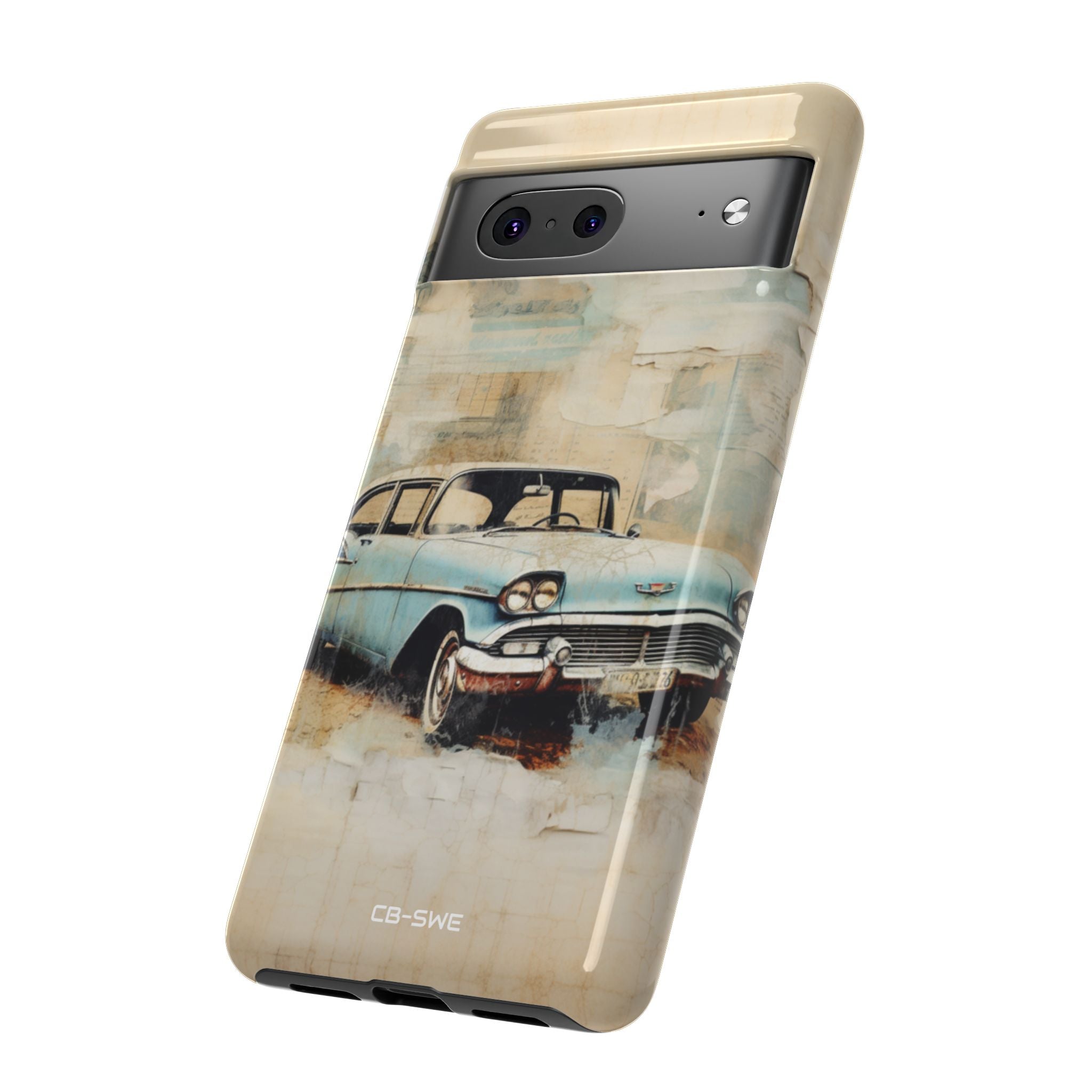 Vintage Car Collage - Google Pixel Case