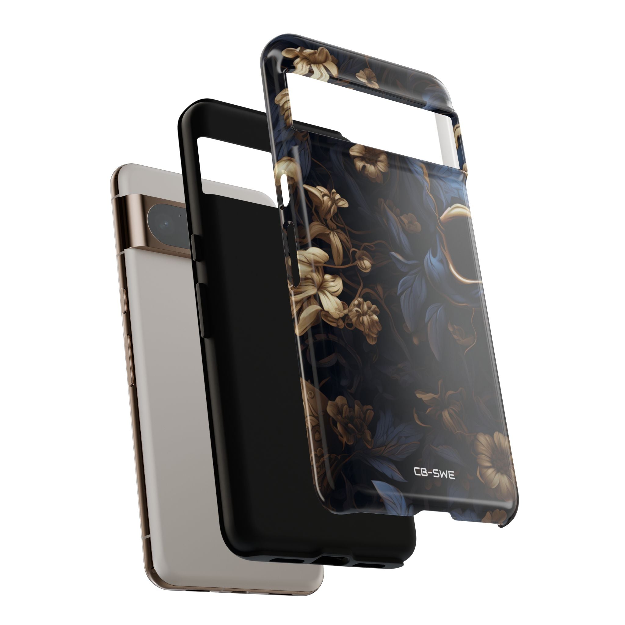 Gothic Floral Skull - Google Pixel Case