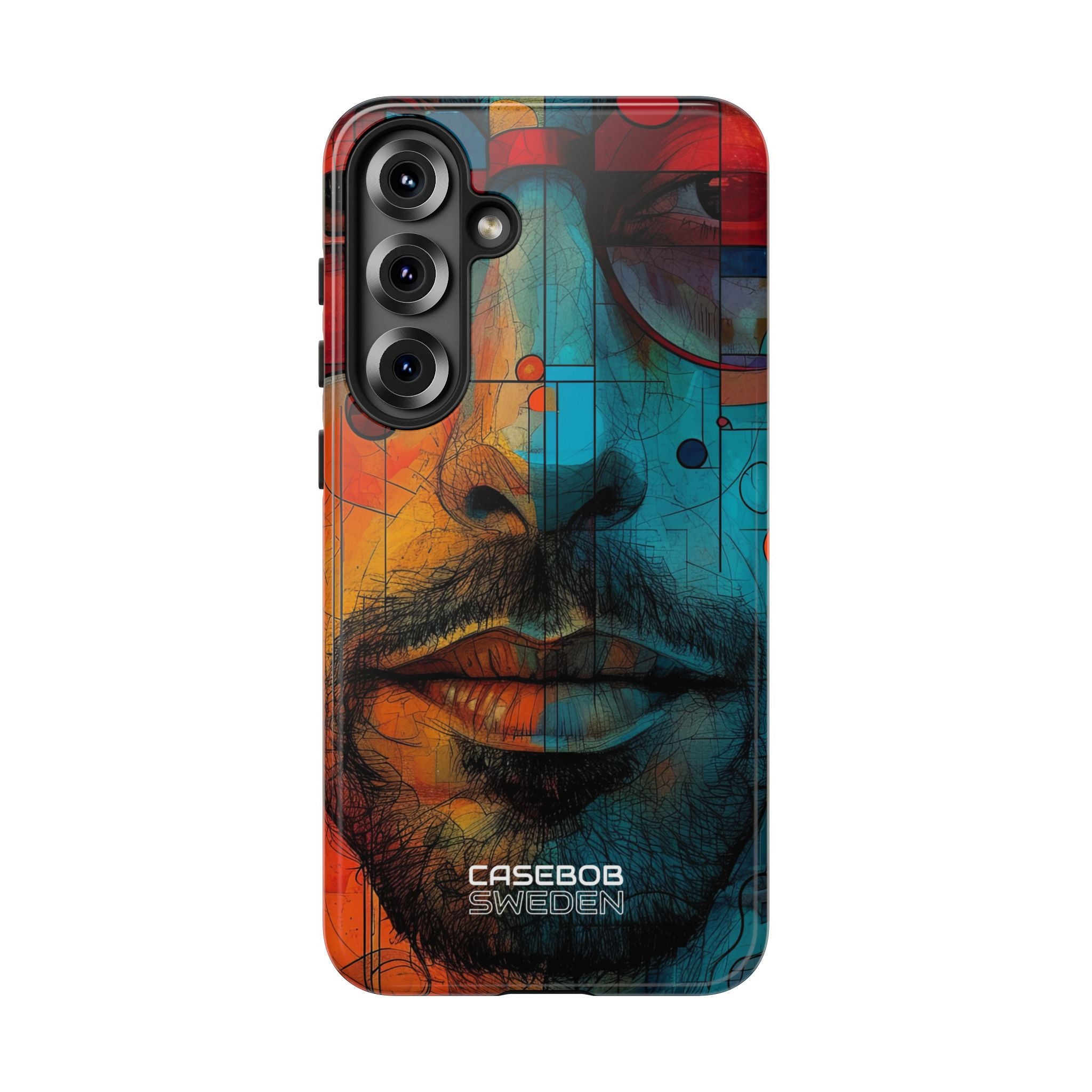Cubistische Brillen Gezicht Samsung S25 - Tough